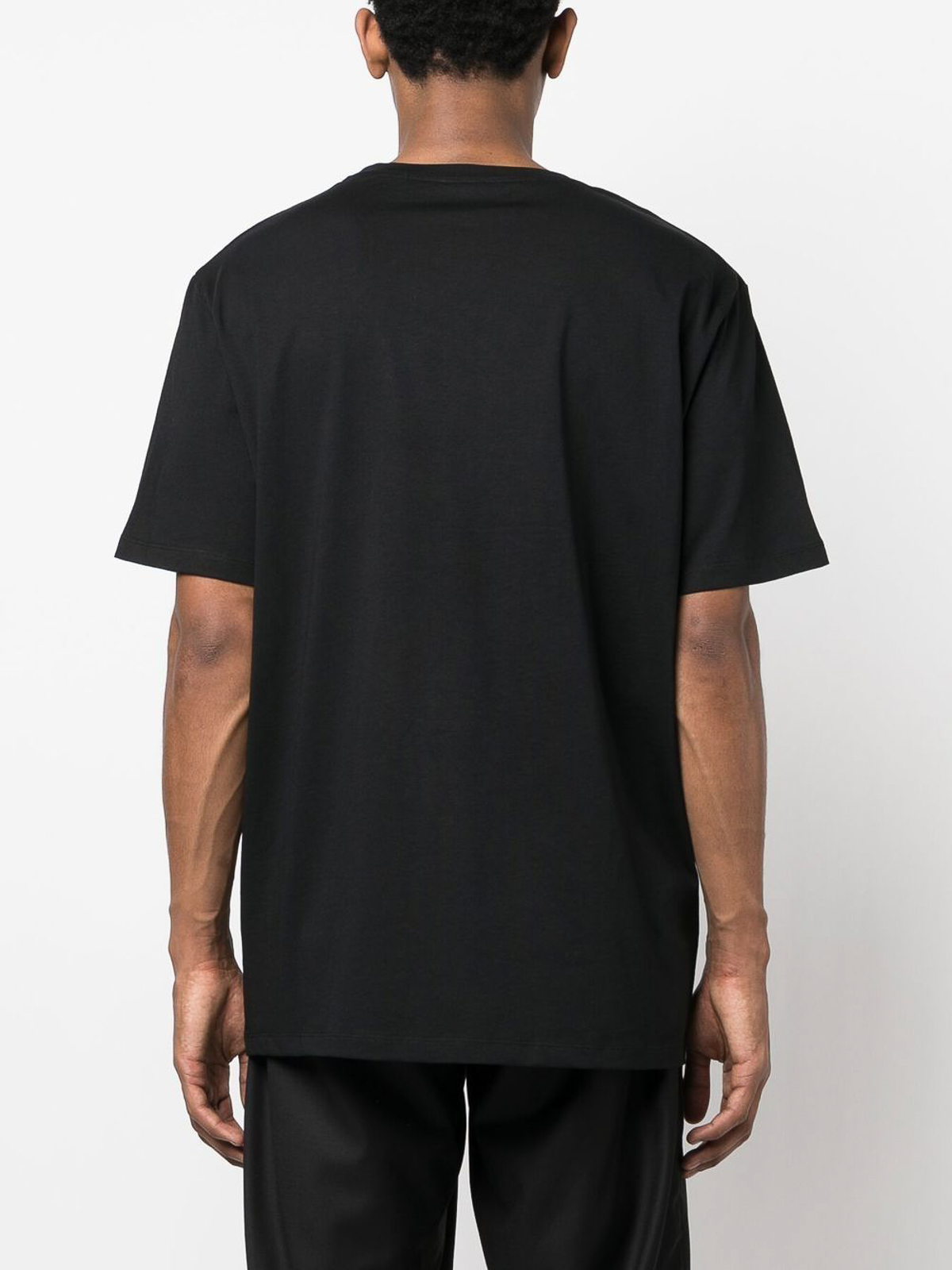 Shop Balmain Logo-patcht-shirt In Negro