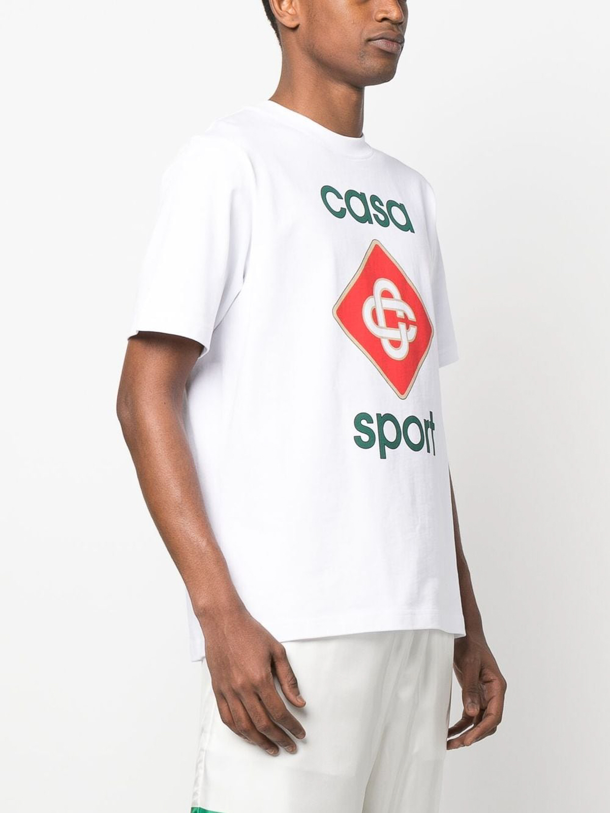 Casablanca Casa sport organic cotton T-shirt - White|MS23JTS01601