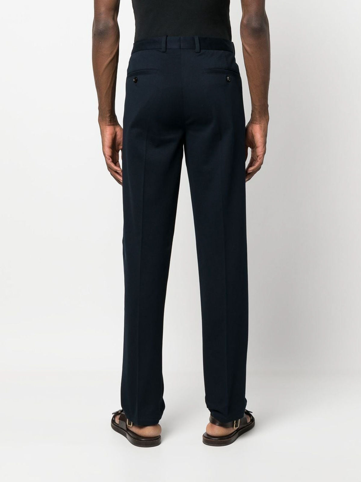Reiss Fold-End On End Tailored Trousers, Light Grey at John Lewis & Partners