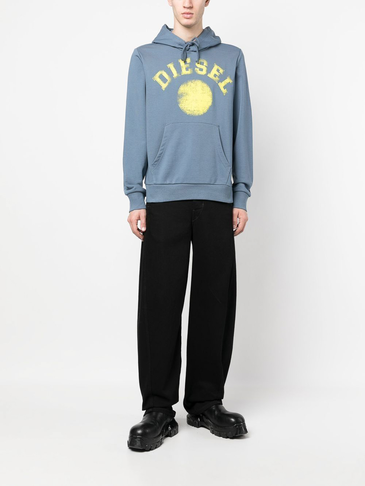 Diesel S-ginn-hood-k30 hoodie - Blue - Men|A086920HAYT87P