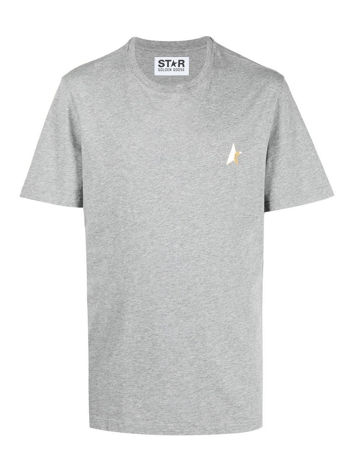 Golden Goose Logo Star-patch T-shirt In White