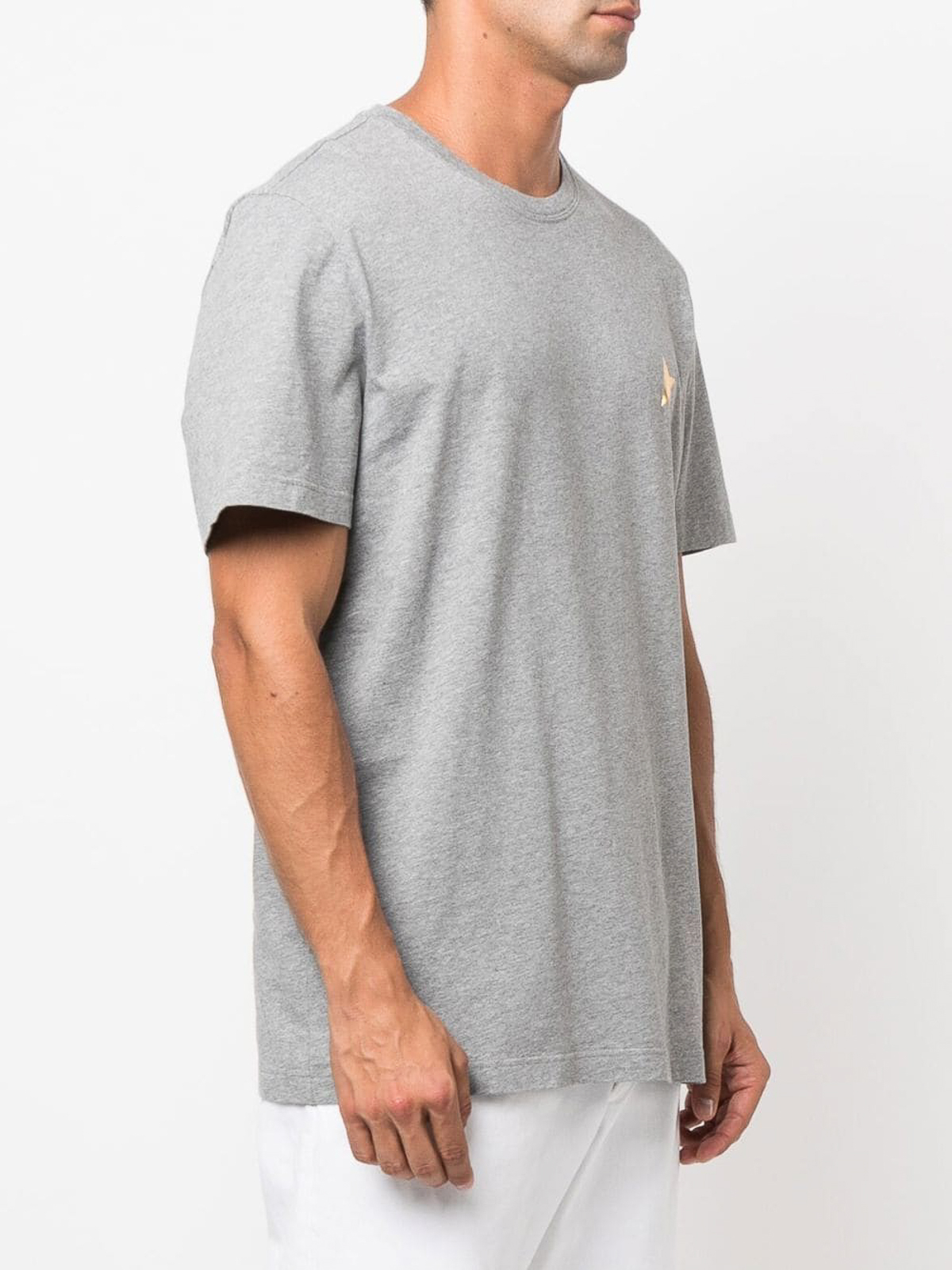 【関税込み】★Golden ★スターコットンTシャツ GMP01220P Golden Goose Logo T-shirt - White - Men | GMP01220P00087910283