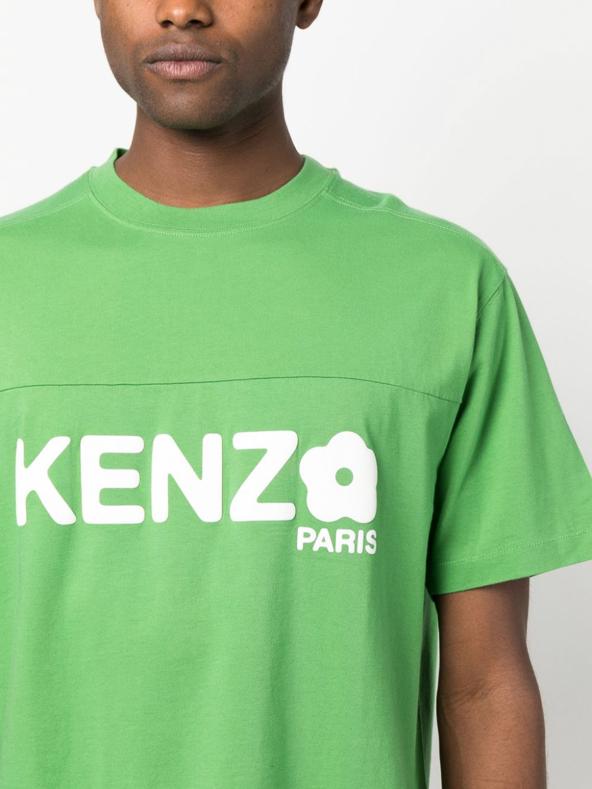 Shop Kenzo Boke Flower Logo-print T-shirt In Green