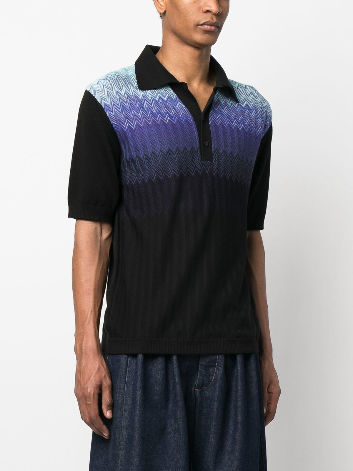 Tシャツ・カットソー MISSONI Polo Missoni Zig-zag cotton polo shirt - Men | US23S207BK021XS91DV