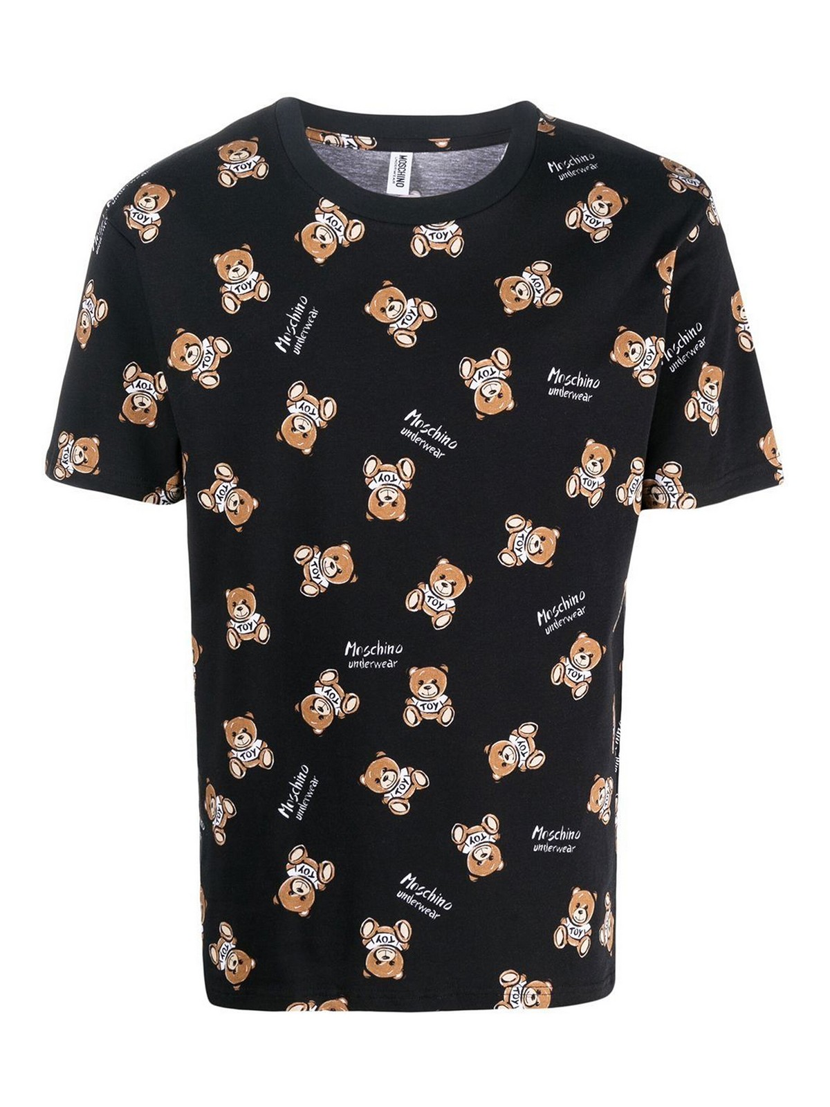Moschino Teddy print cotton T-shirt - Black - Men | 070244171555