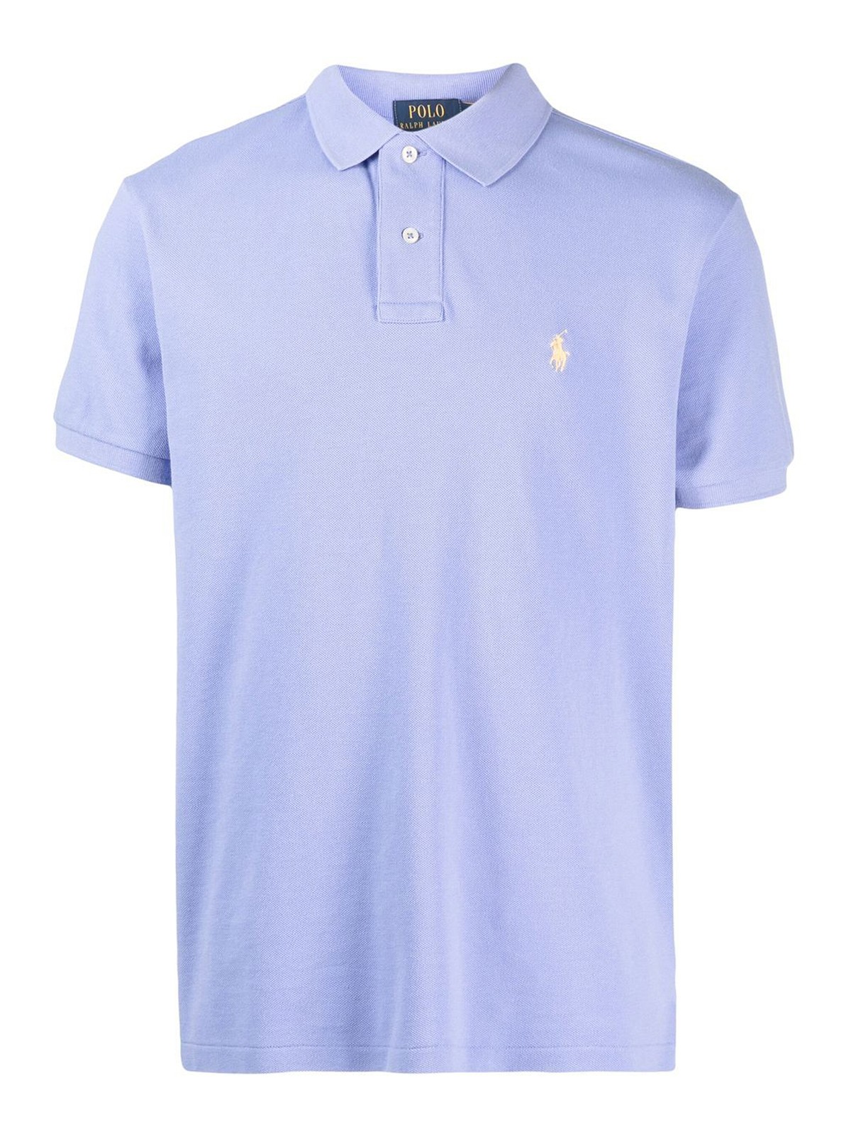 Polo Ralph Lauren Embroidered Logo Polo Shirt In Light Blue