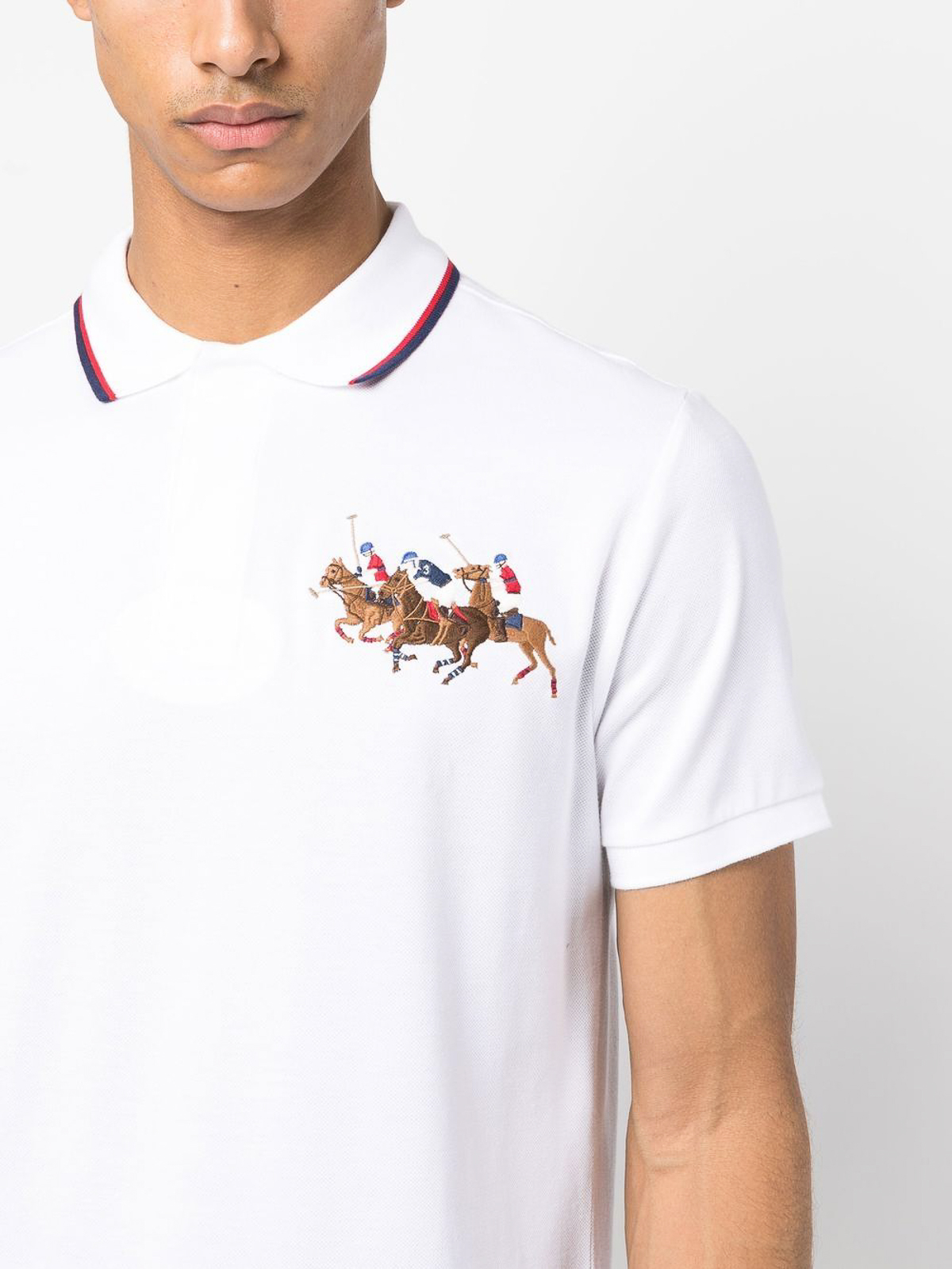 Polo shirts Lauren Triple-pony cotton shirt - 710900614001