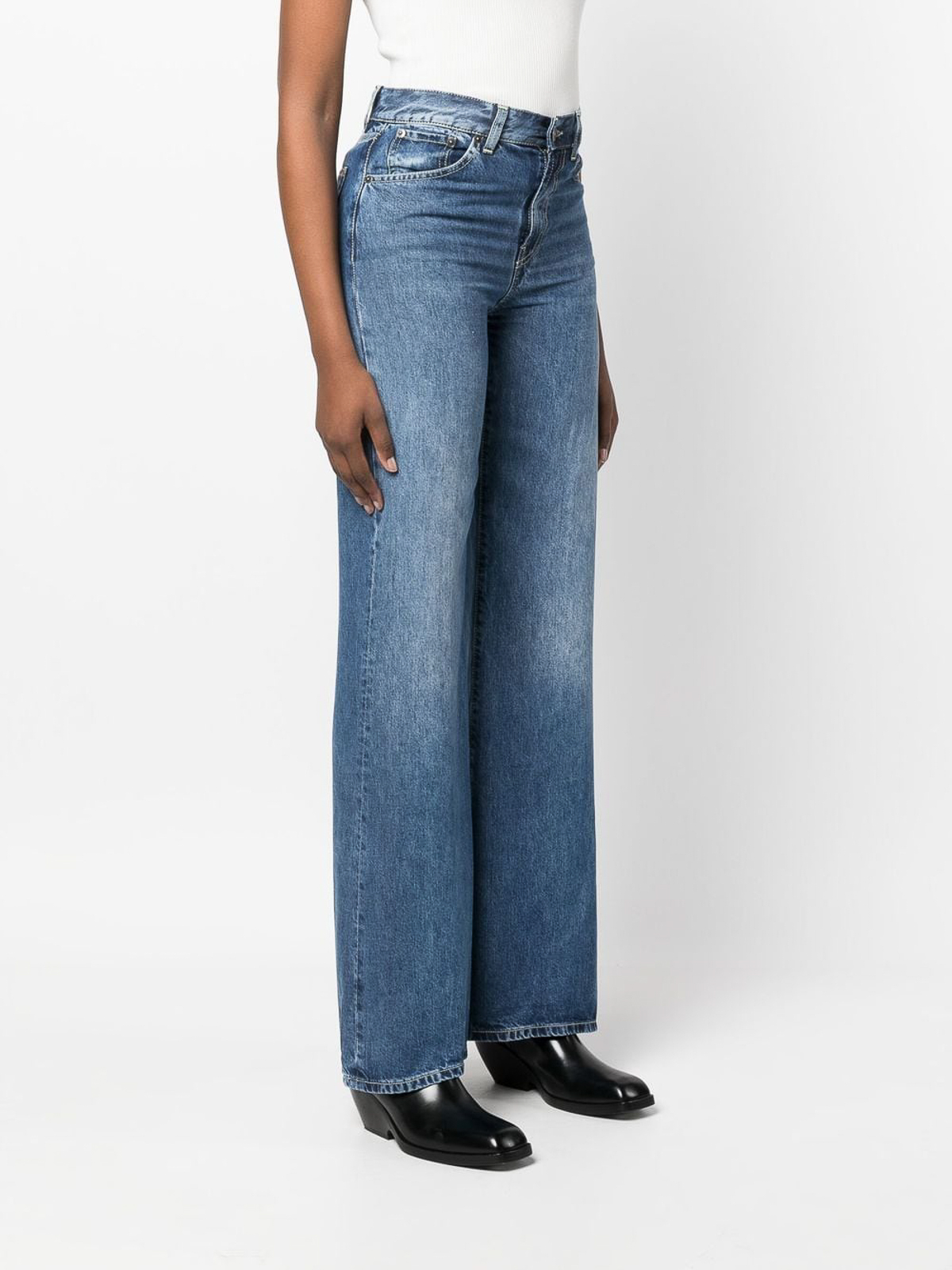 Dondup Straight Leg Jeans - Helles Jeansblau