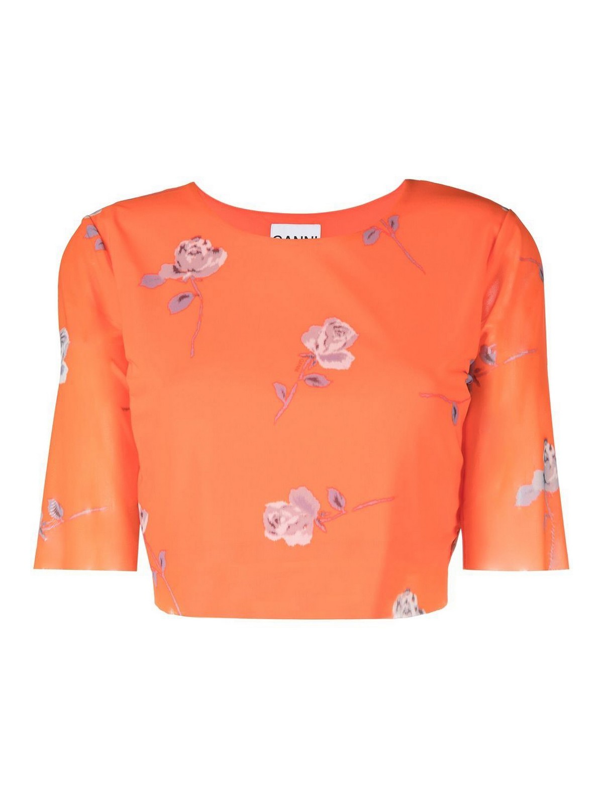 Ganni トップ/タンクトップ - オレンジ|T3371493