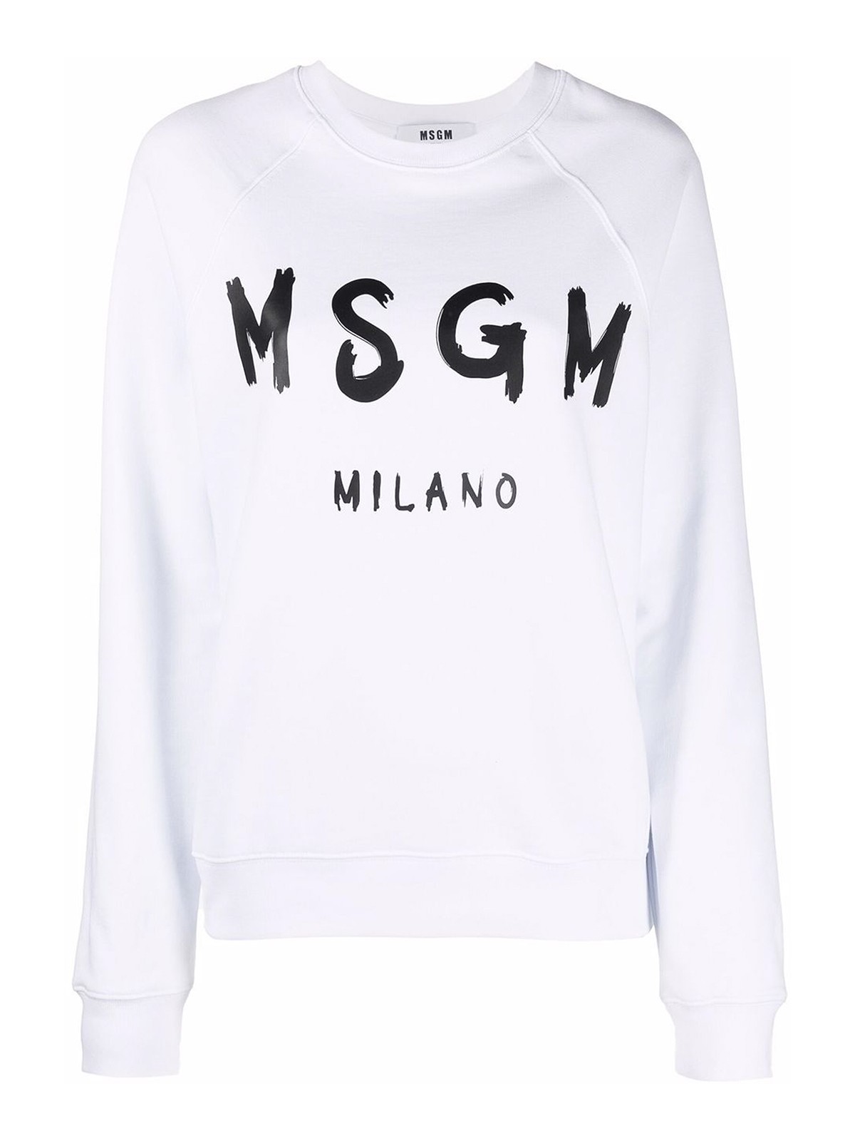 Msgm Logo-print Sweatshirt In White
