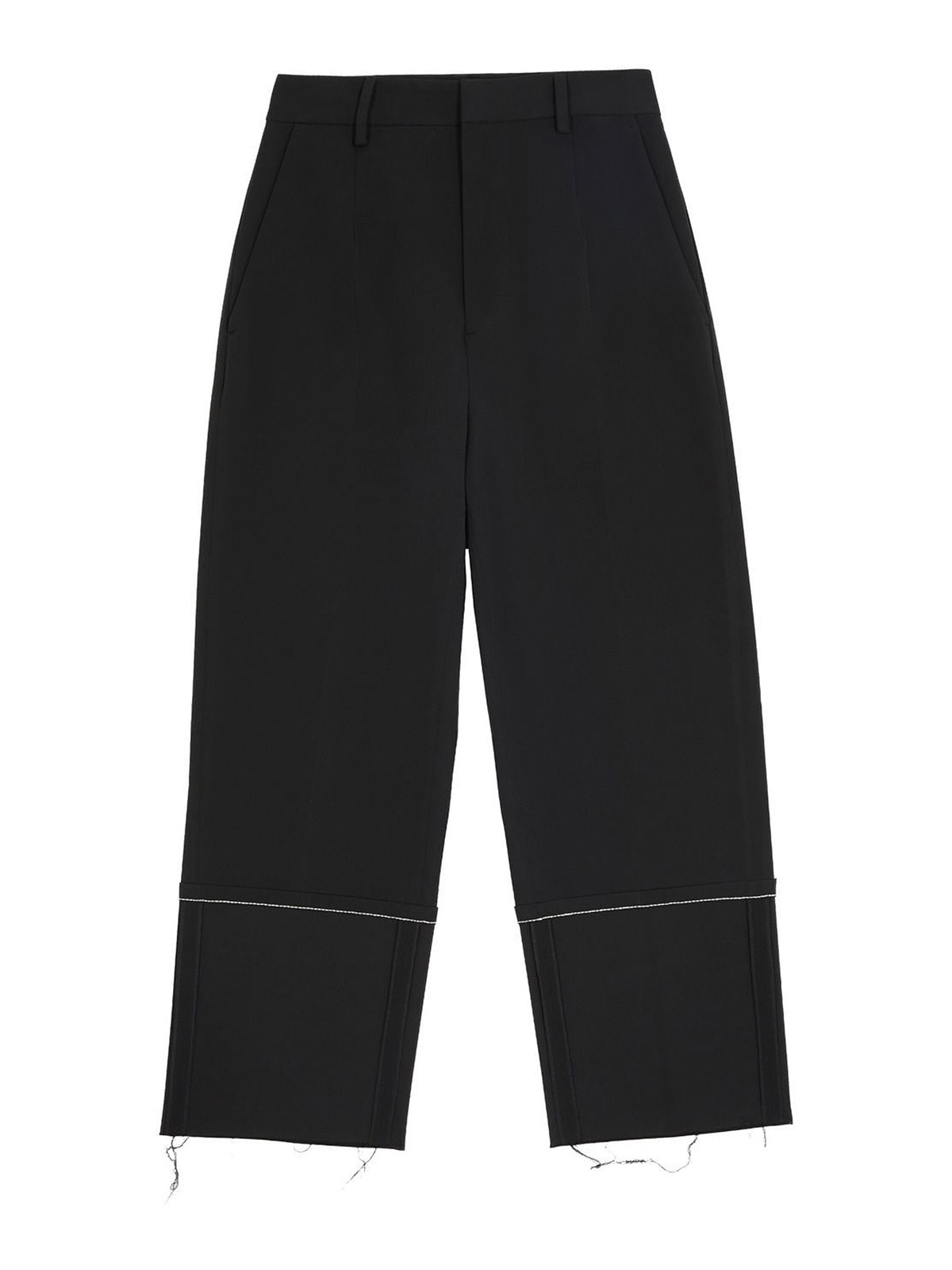 Casual trousers MM6 Maison Margiela - Turn-up wide brim trousers