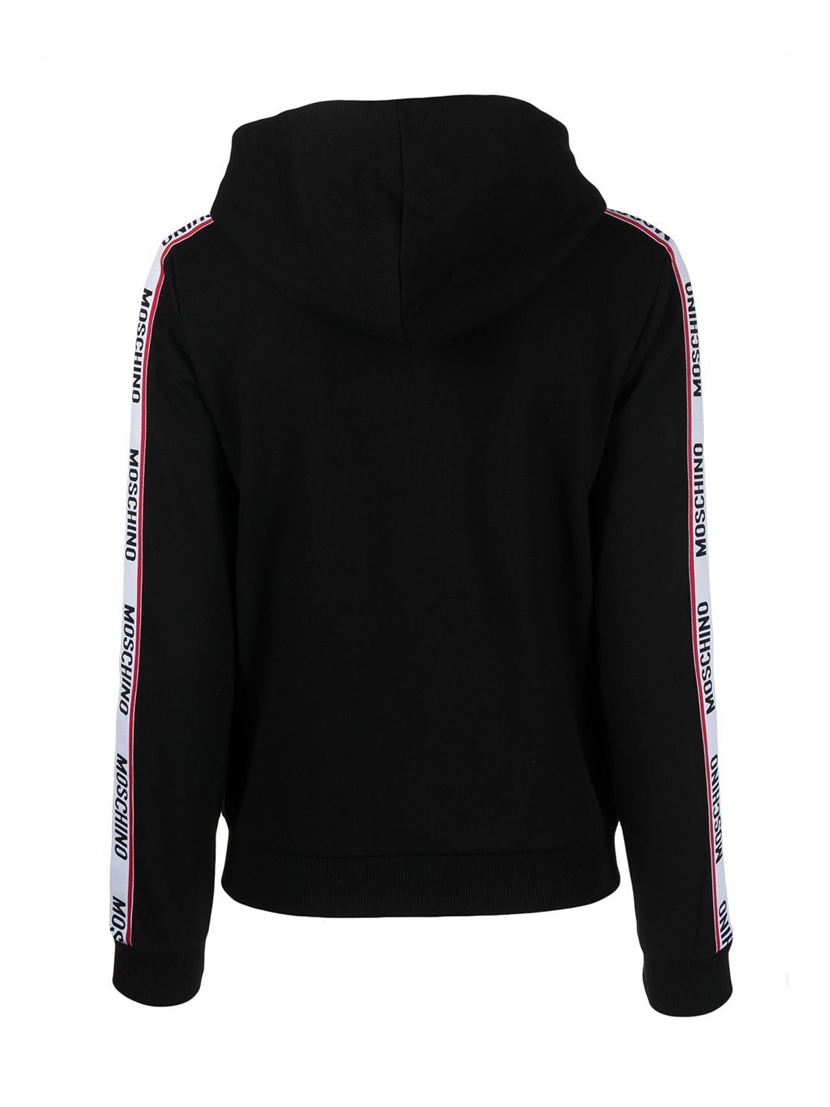 Logo tape zip up hoodie