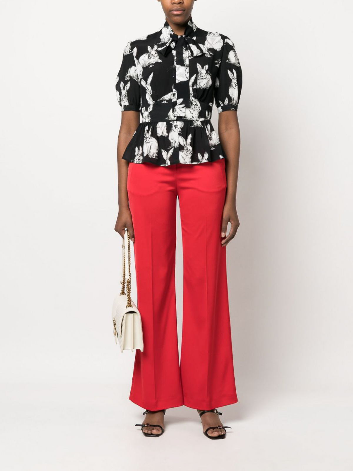 Tailored wide-leg trousers - Women's Clothing Online Made in Italy