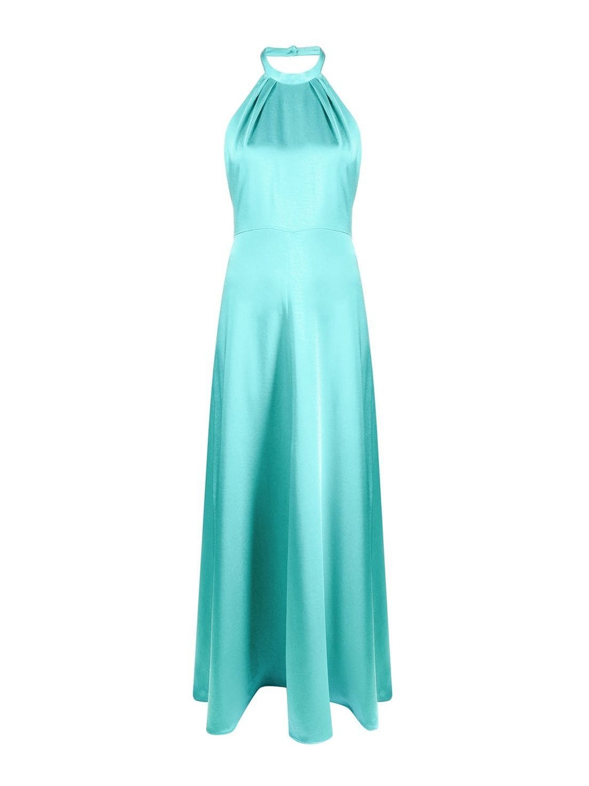 strapless open back dress Empire-Waist Long V-Neck Prom Dress with Back Drape Kelly / XLarge