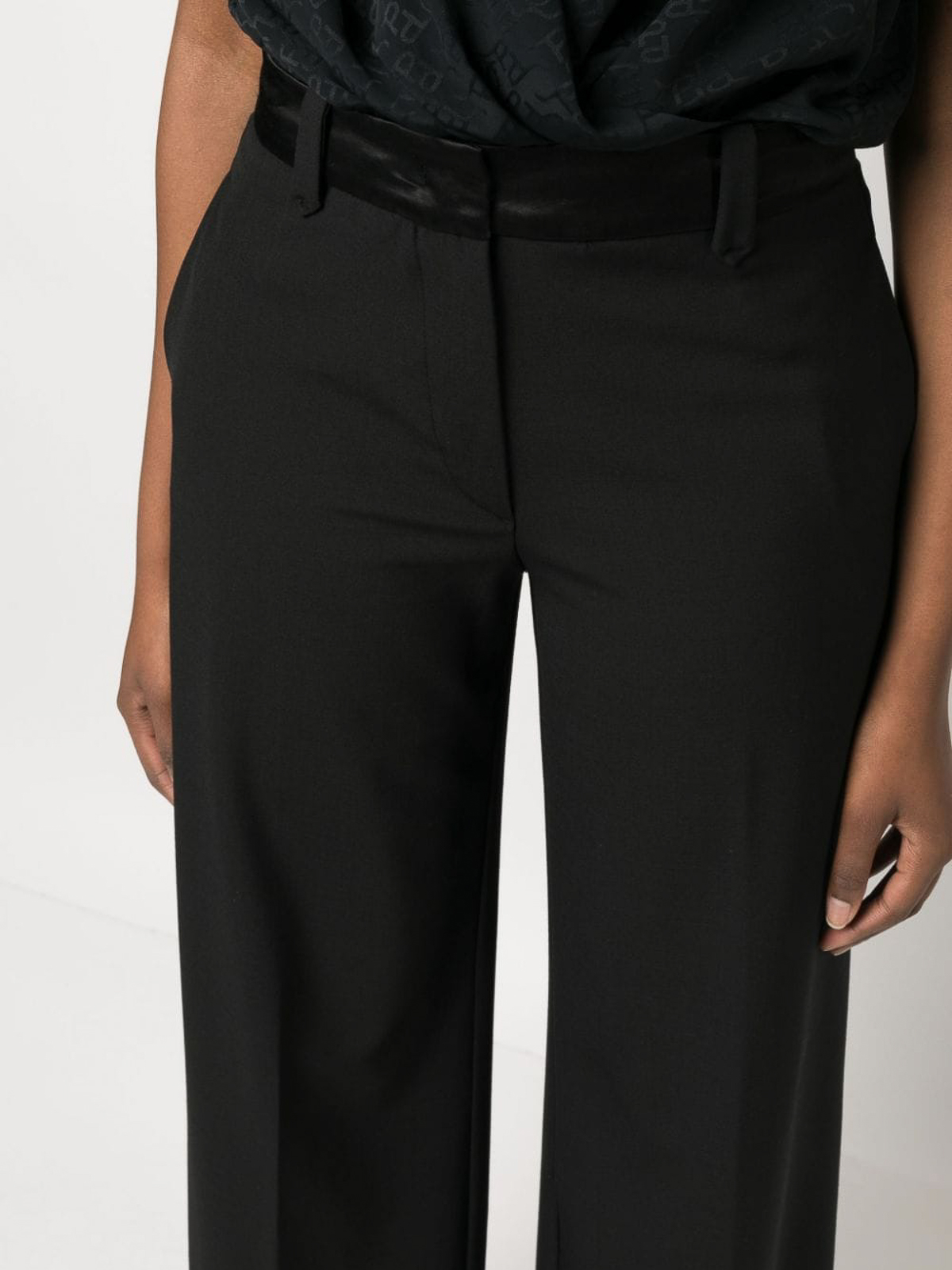 Pinko Prudente Wide-leg tailored trousers - Black