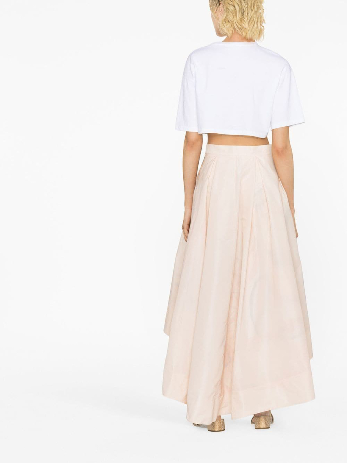 スカート PINKO LEGGERO SKIRT Pinko Helvecia Asymmetric ruffle skirt - Pink | 100598Y3LEP34