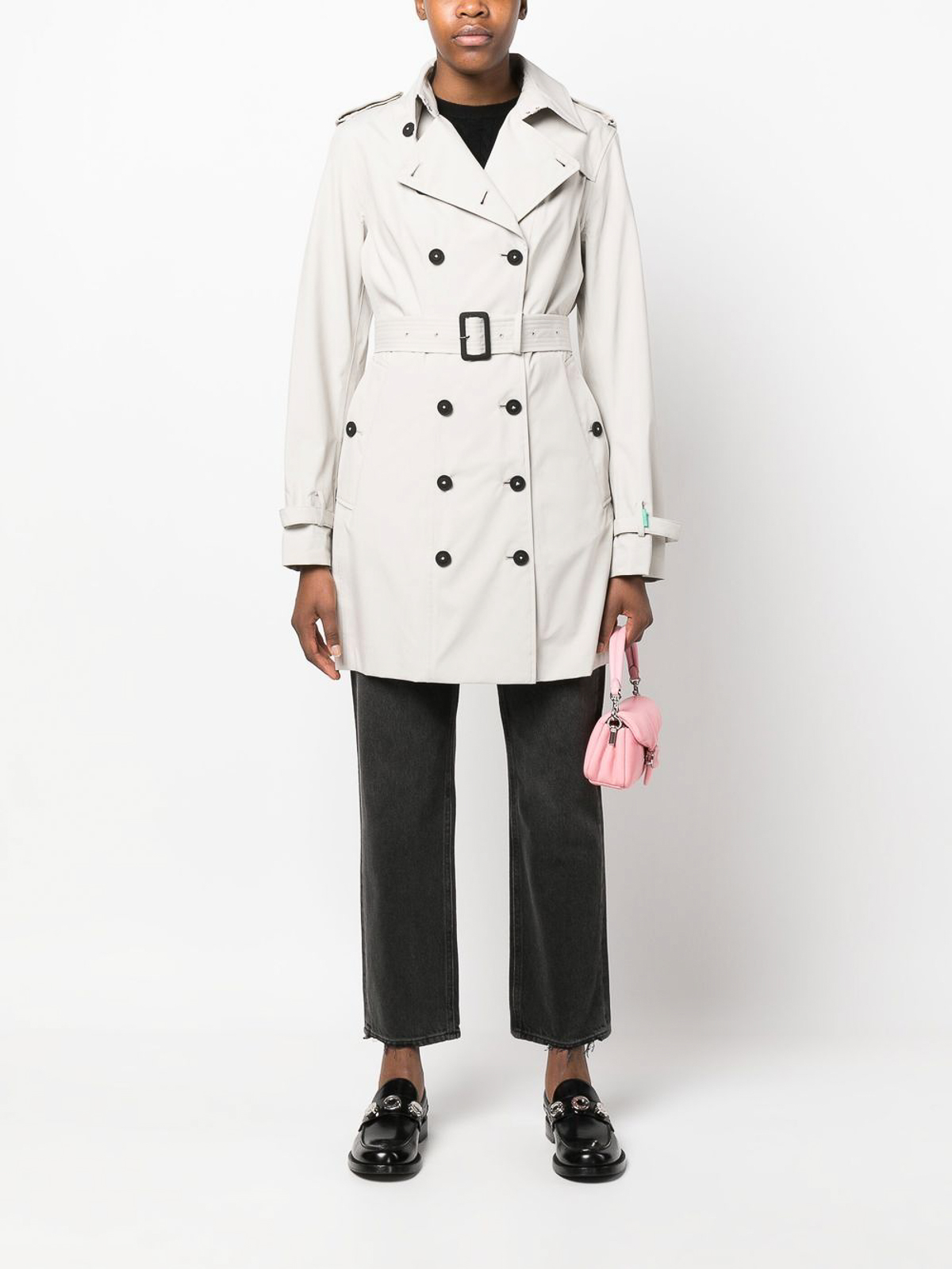 トレンチコート SAVE THE DUCK Women Trench Coats D43090W GRIN20 AUDREY 40015 Save The Duck Audrey Trench Coat in Rainy Beige