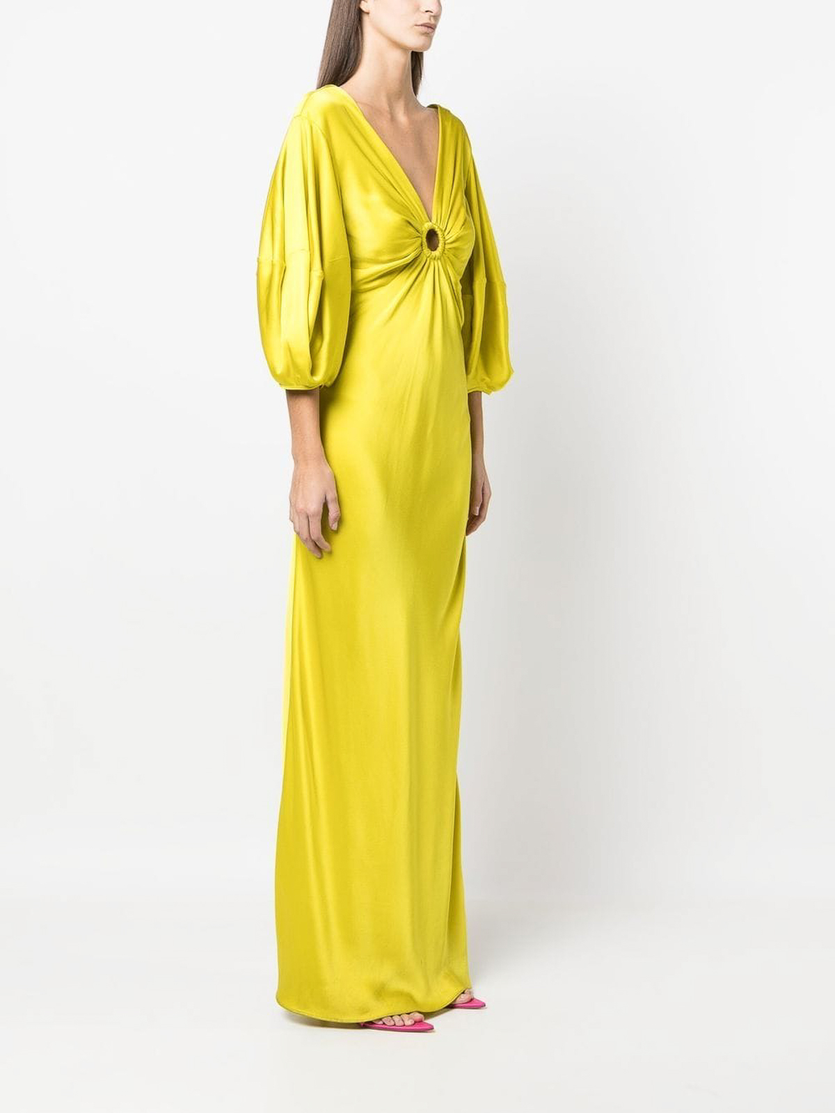 Shop Stella Mccartney Vestido Largo - Amarillo In Yellow
