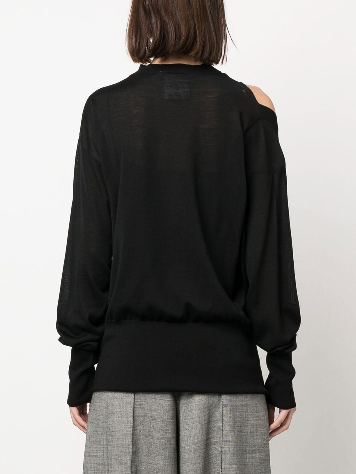 Shop Stella Mccartney Cut Out-detail Top In Negro