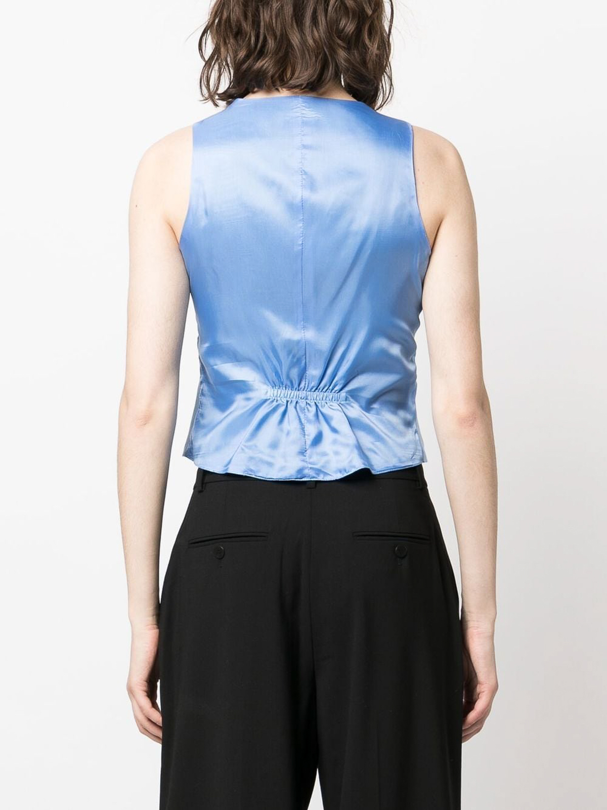 アウターその他 TAGLIATORE Woman Waistcoat Blue GISELLEM50006 B1107 TAGLIATORE: Jacket woman - Blue | Tagliatore waistcoat