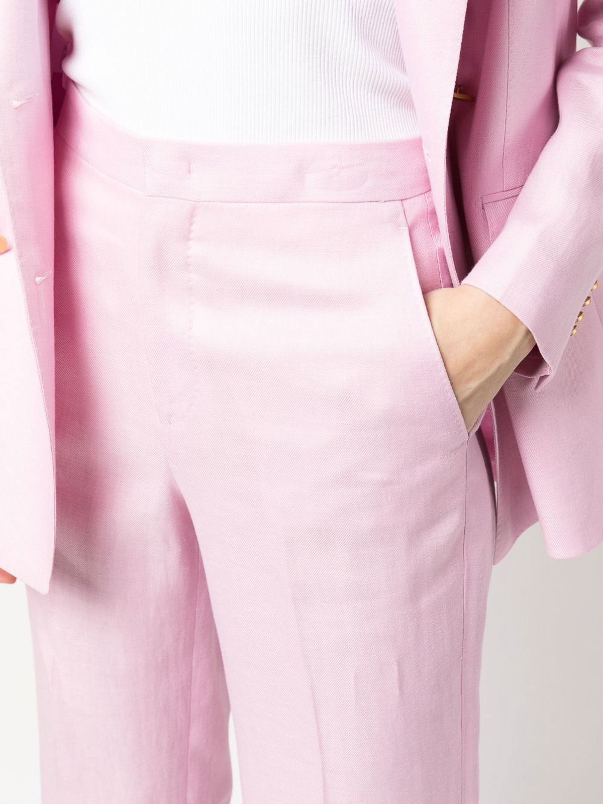 セットアップ TAGLIATORE JASMINE TWO-PIECE SUIT IN LINEN Tagliatore Jasmine Suit | Blue | FARFETCH GE