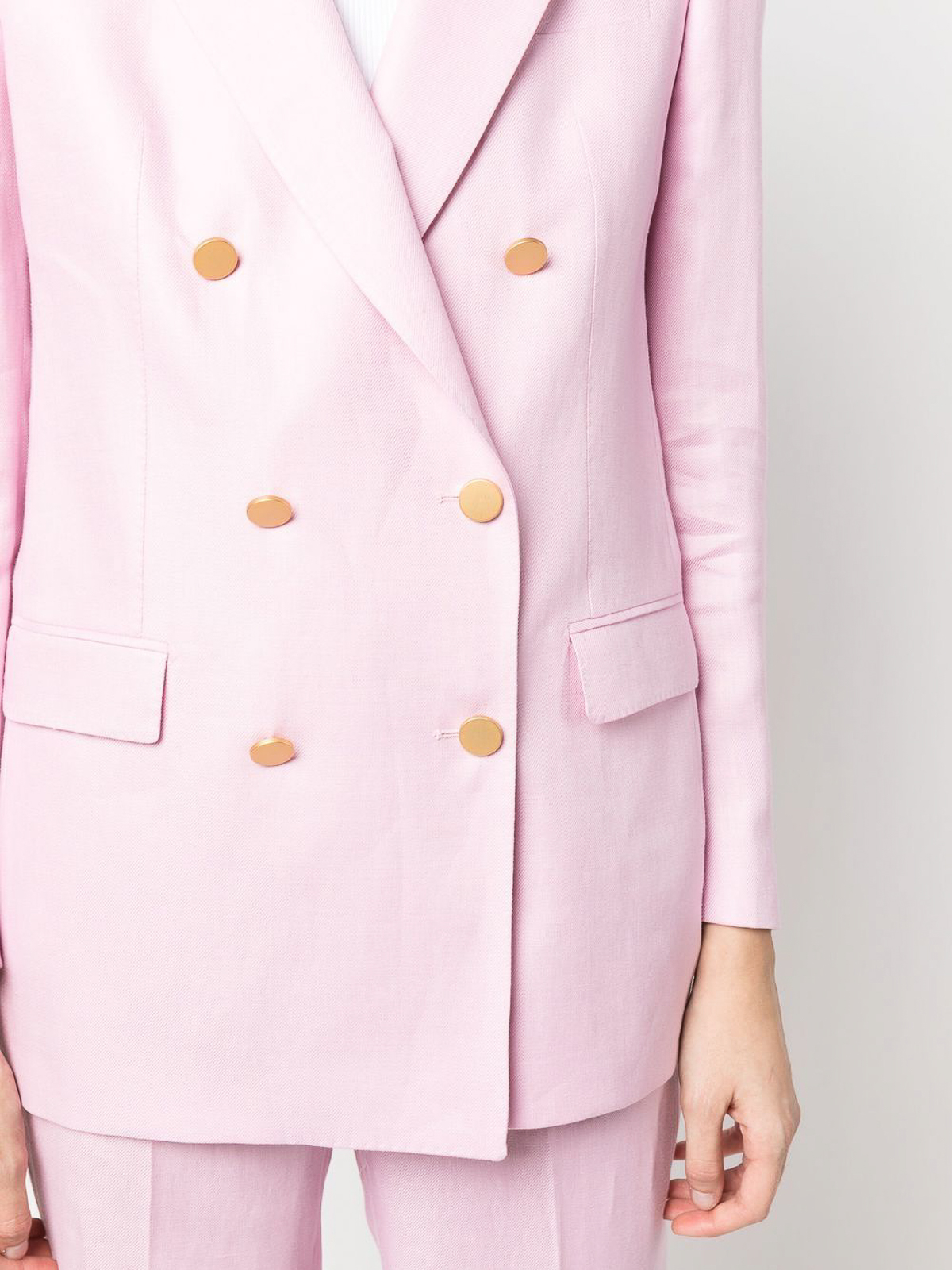 セットアップ TAGLIATORE JASMINE TWO-PIECE SUIT IN LINEN Tagliatore Jasmine two-piece suit - Pink