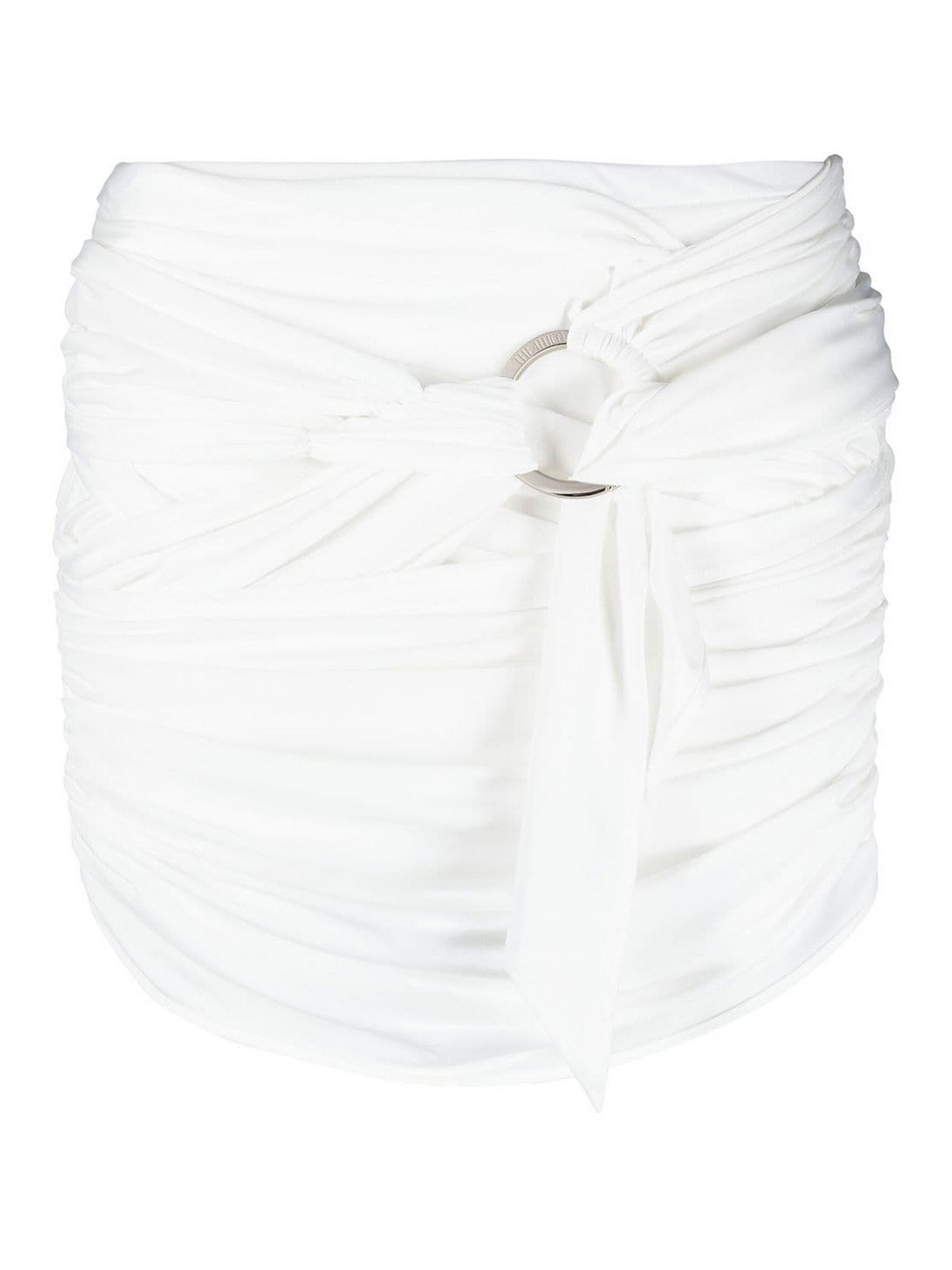 ワンピース THE ATTICO Women Short Skirts 231WCS122E069001 White THE ATTICO: Fran skirt in stretch fabric - White | The