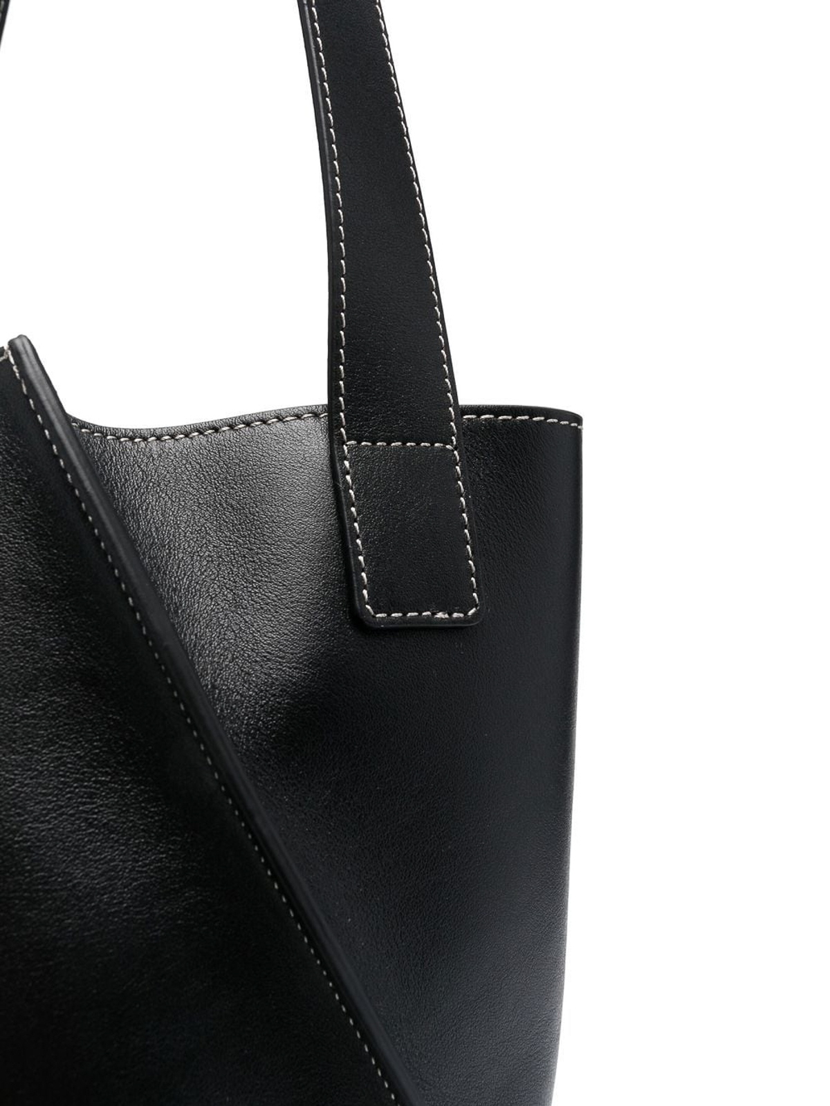 Yuzefi Black swirl leather tote - Black - Women | YUZCHBST00