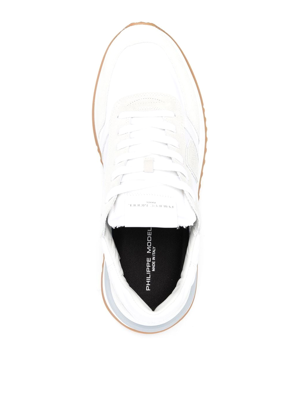 Shop Philippe Model Tylu Tropez Lace-up Sneakers In White