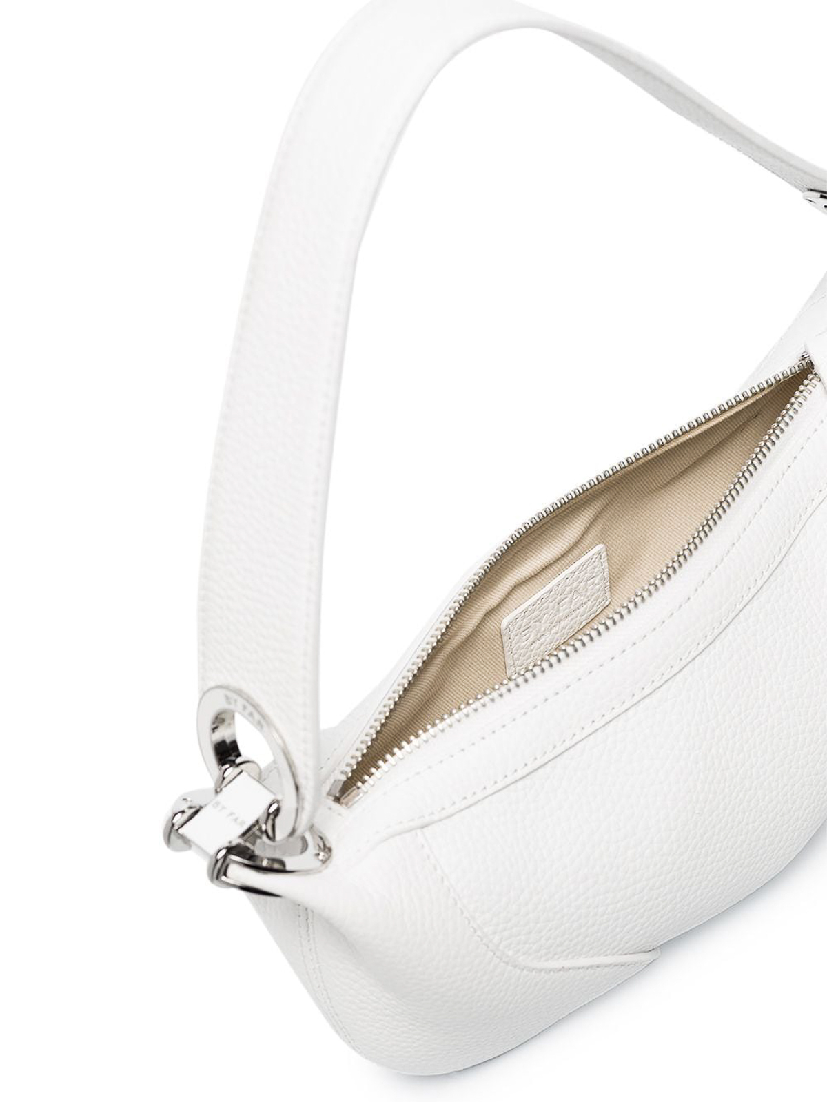 By Far White leather mini Amira shoulder bag|22CRMINRSWHFLTMEDWH