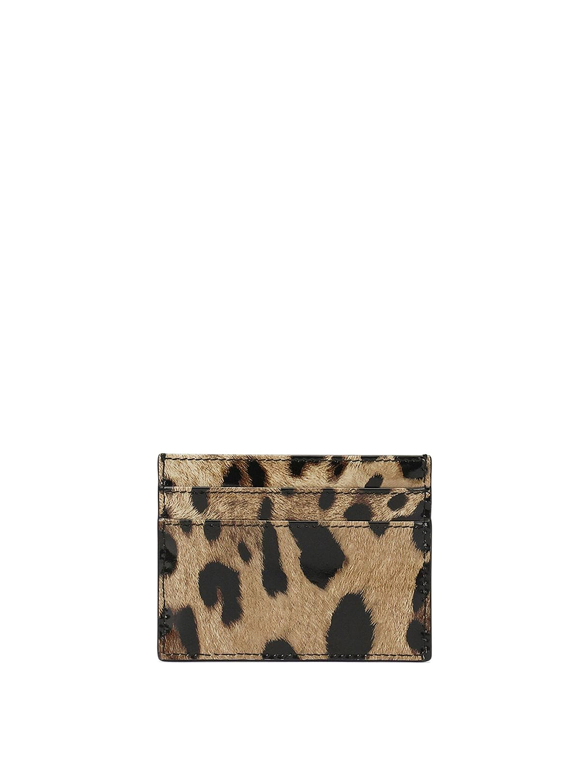 Shop Dolce & Gabbana Leopard-print Card Holder In Animal Print