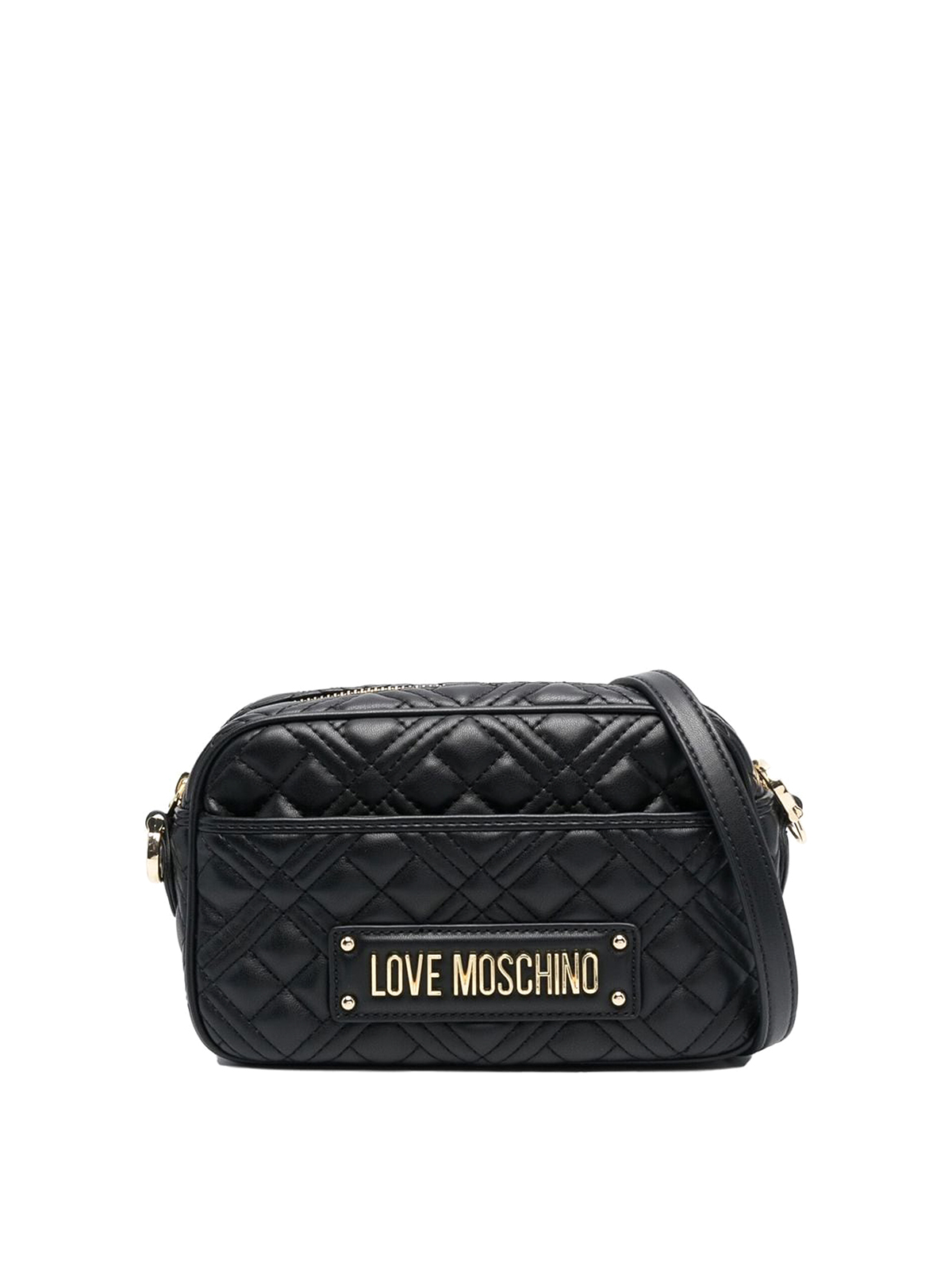 LOVE MOSCHINO ボディバッグ 黒GENUINE LEATHER Love Moschino quilted cross body bag in black | ASOS