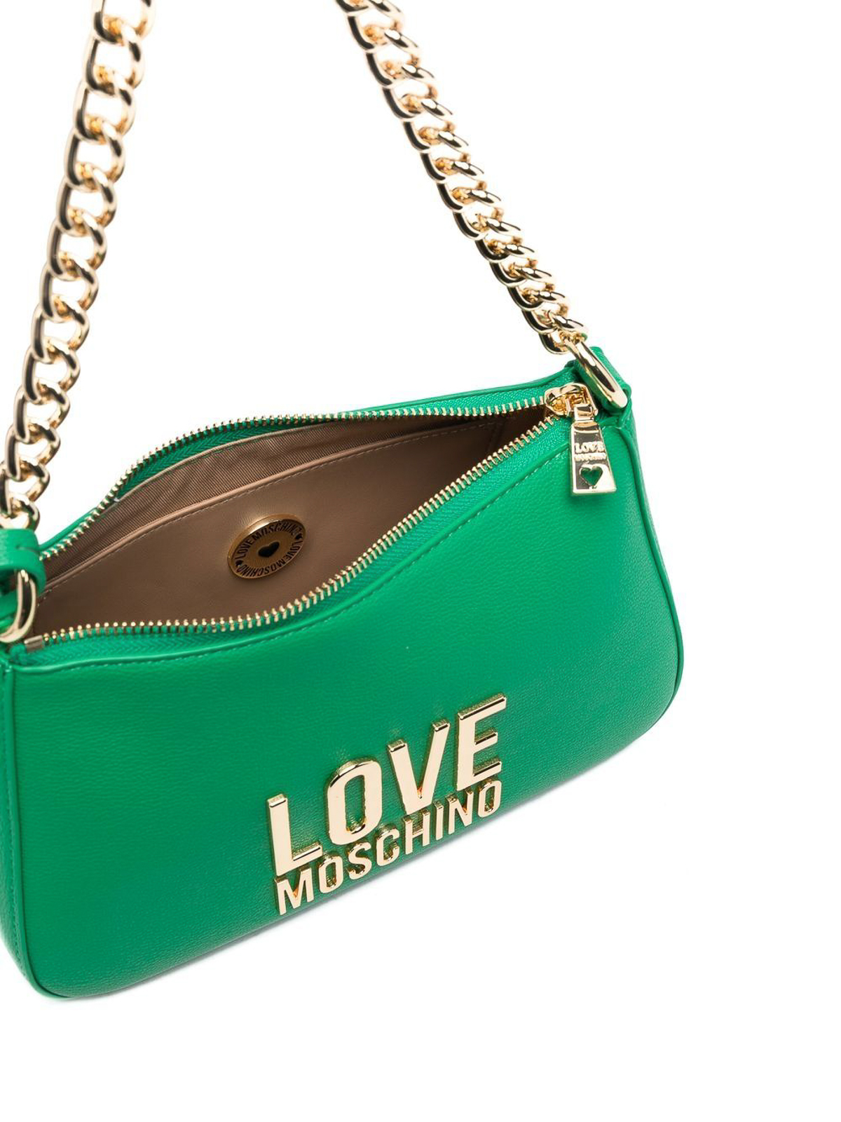LOVE MOSCHINO ミントグリーンショルダーバッグ LOVE MOSCHINO ミントグリーンショルダーバッグ - メルカリ