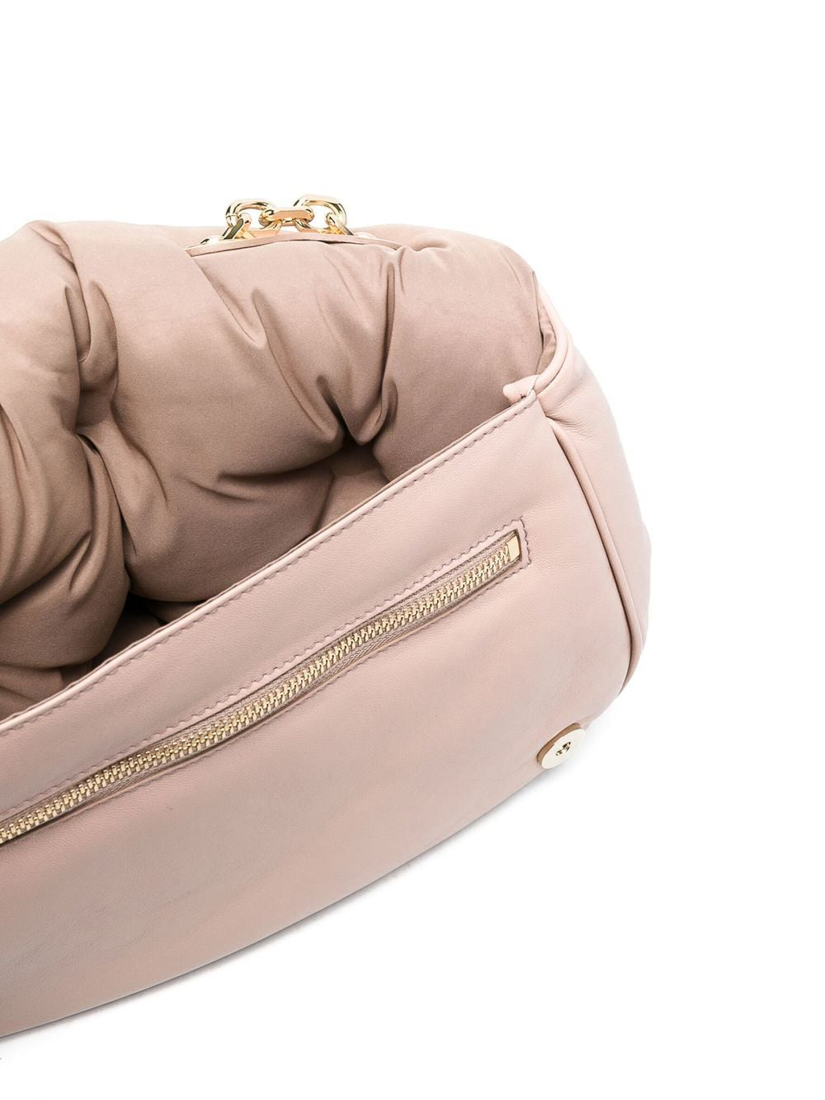 s*e様 MAISON MARGIELA ゴールド クレープショルダーバッグ Maison Margiela ショルダーバッグ - ピンク|S56WG0169P4300T4310