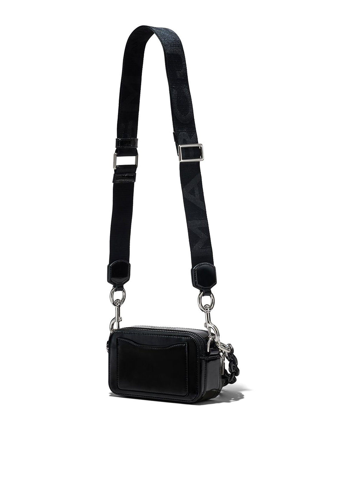 Marc Jacobs The Snapshot Leather Crossbody Bag - Black