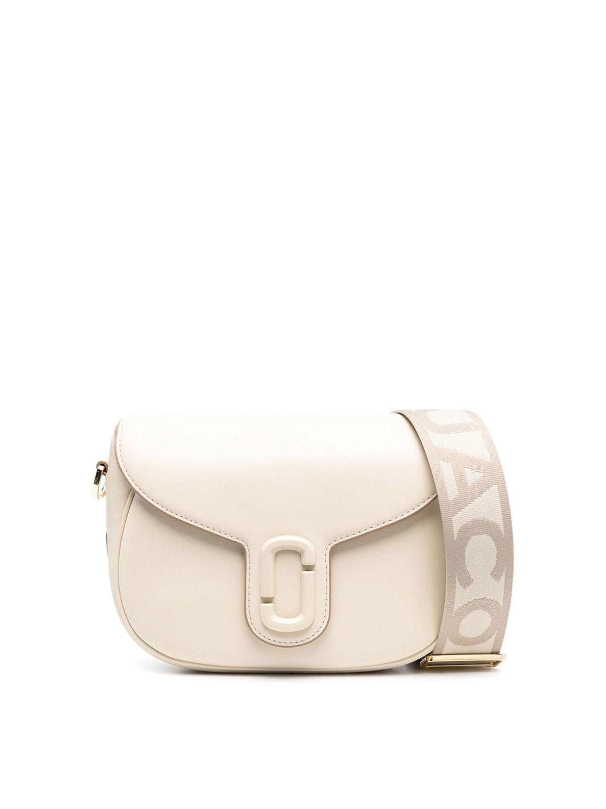 Marc Jacobs White Snapshot Leather Cross-body Bag