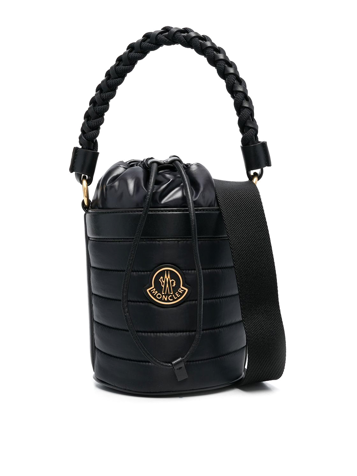 【MONCLER】BUCKET BAG Moncler Mini logo-patch Bucket Bag | Black | FARFETCH JO