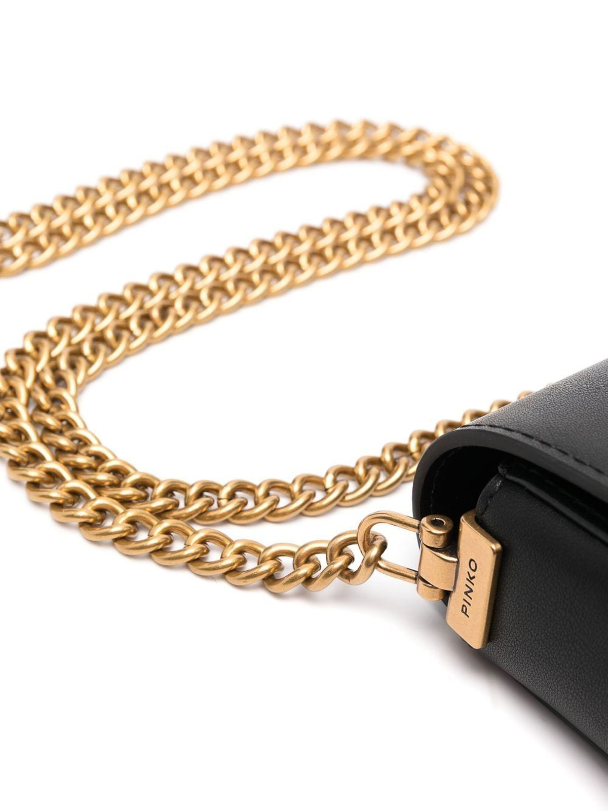 PINKO CADRIC105183A2LDZ04 関税送料込 Horizontal Flat Bag in leather PINKO → Shop Online