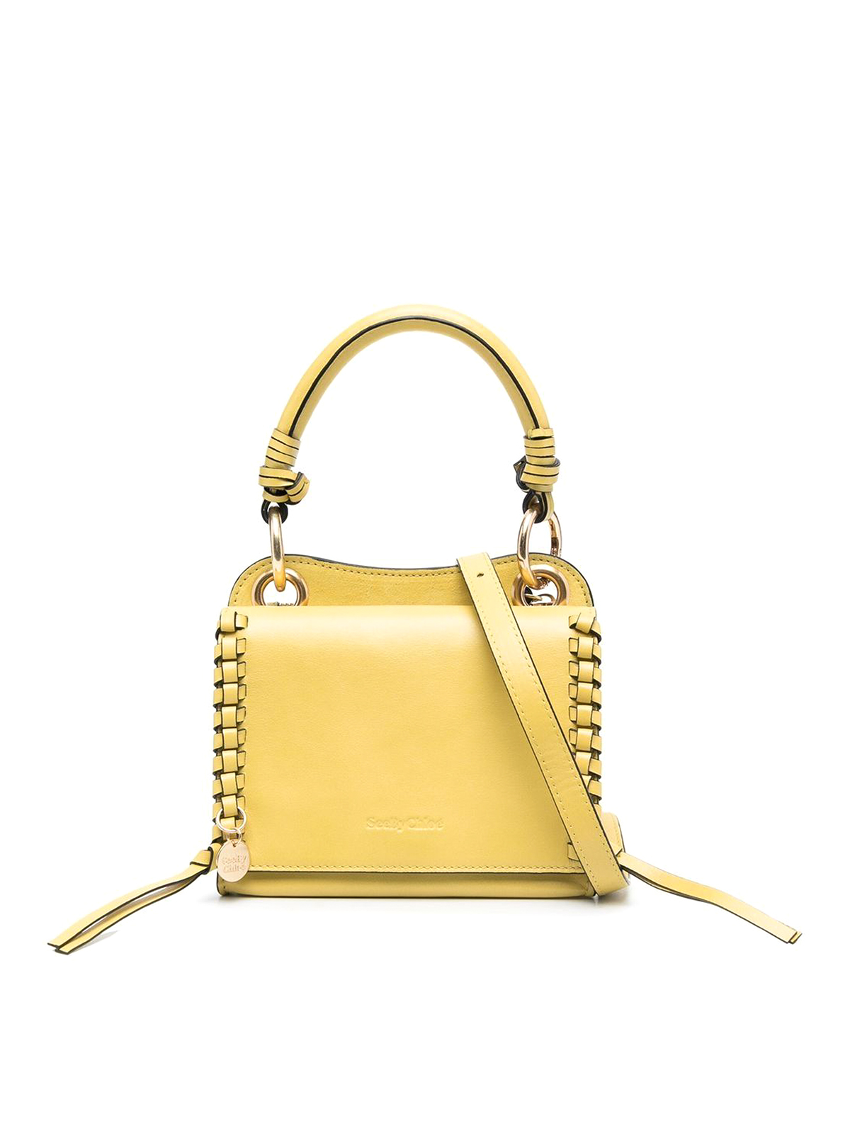 See by Chloé Tilda mini leather bag - Yellow|CHS22ASA68C99737
