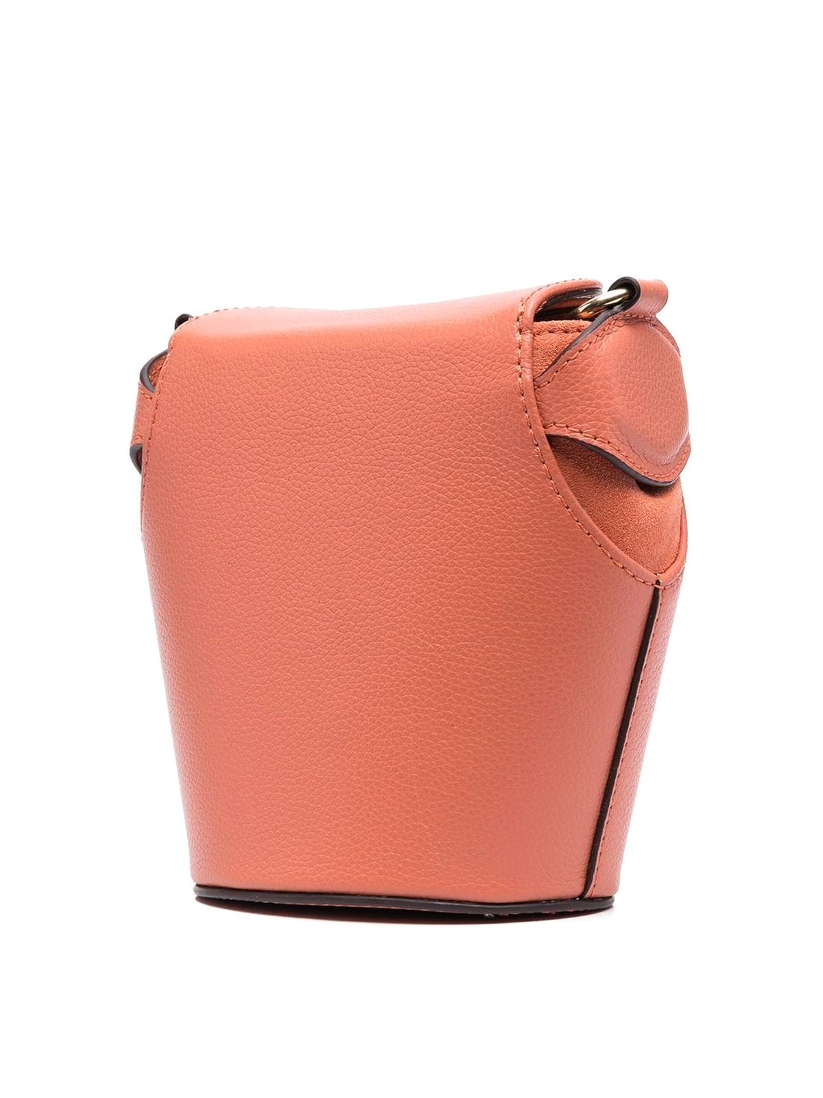 See by Chloé Leather Joan bucket bag - Orange|CHS22ASB78330892