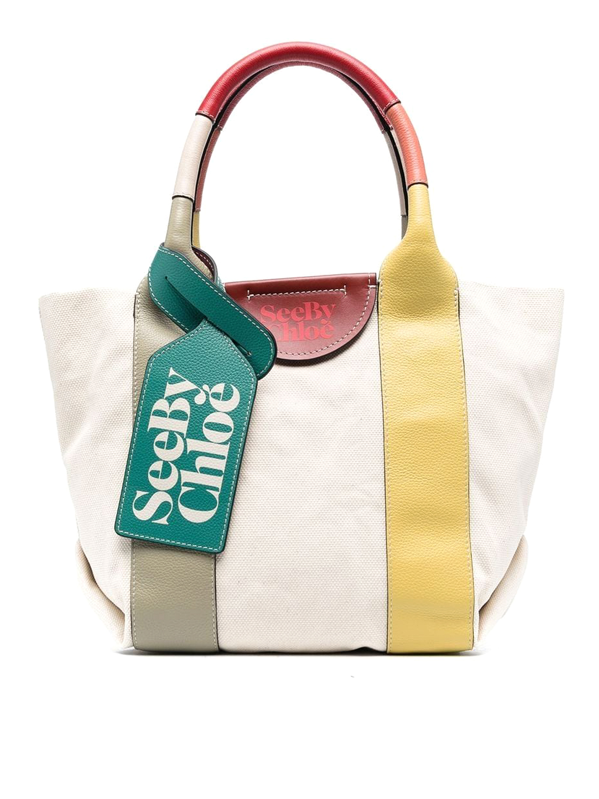 SeeBy Chloe スエード ハンドバッグ マルチカラー See by Chloé トートバッグ - マルチカラー|CHS22USB62B0438I