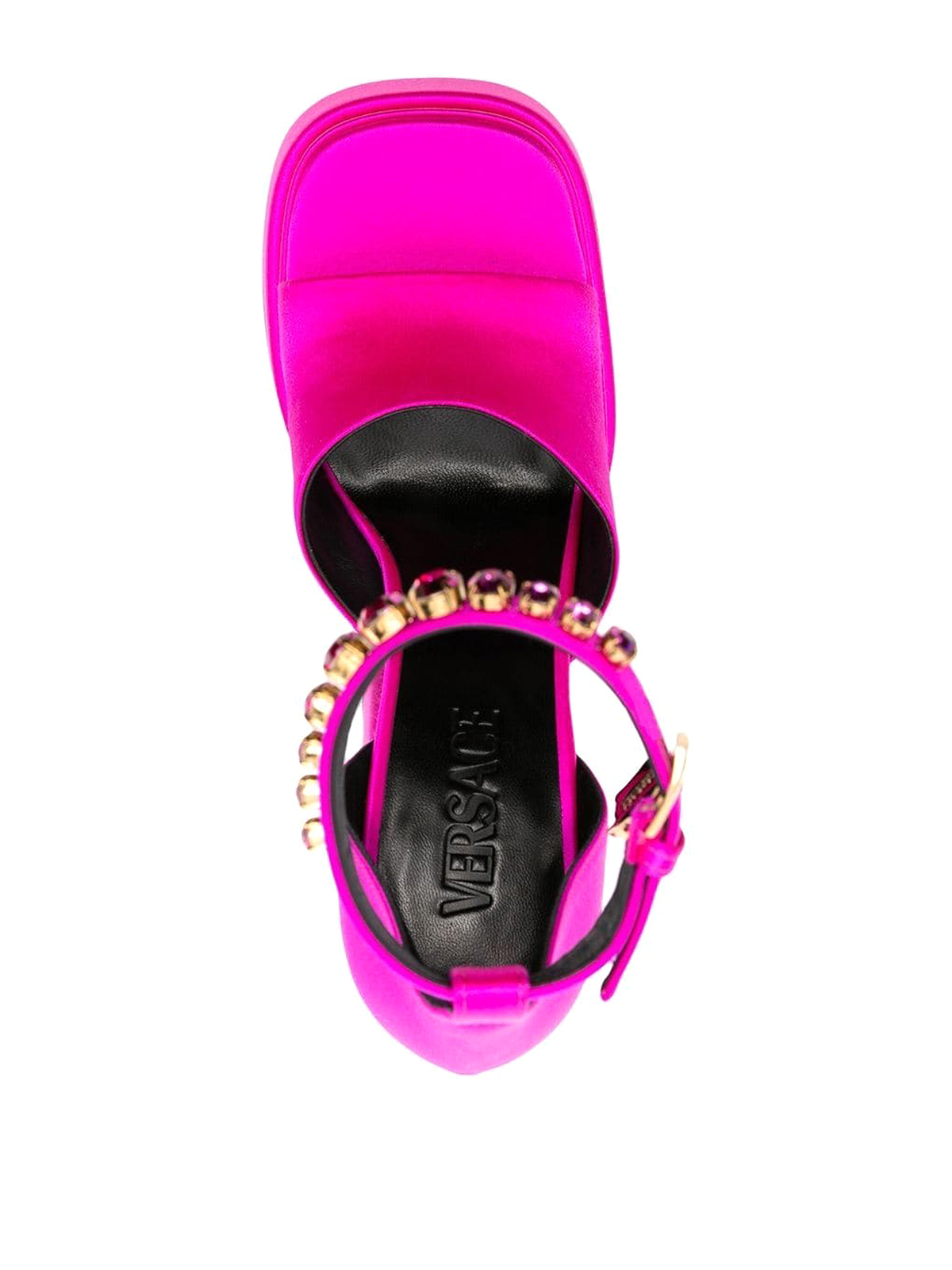 Shop Versace Medusa Aevitas Platform Sandals In Fucsia