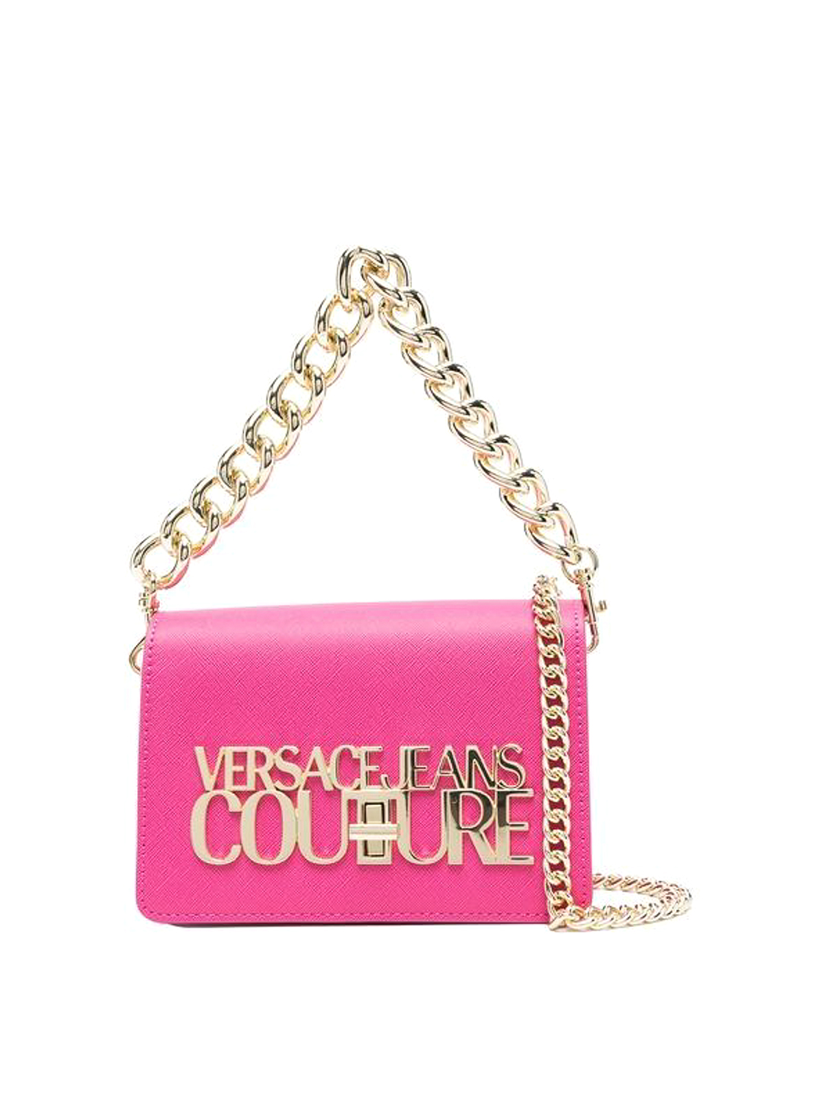 Versace Jeans logo-plaque Crossbody Bag Pink