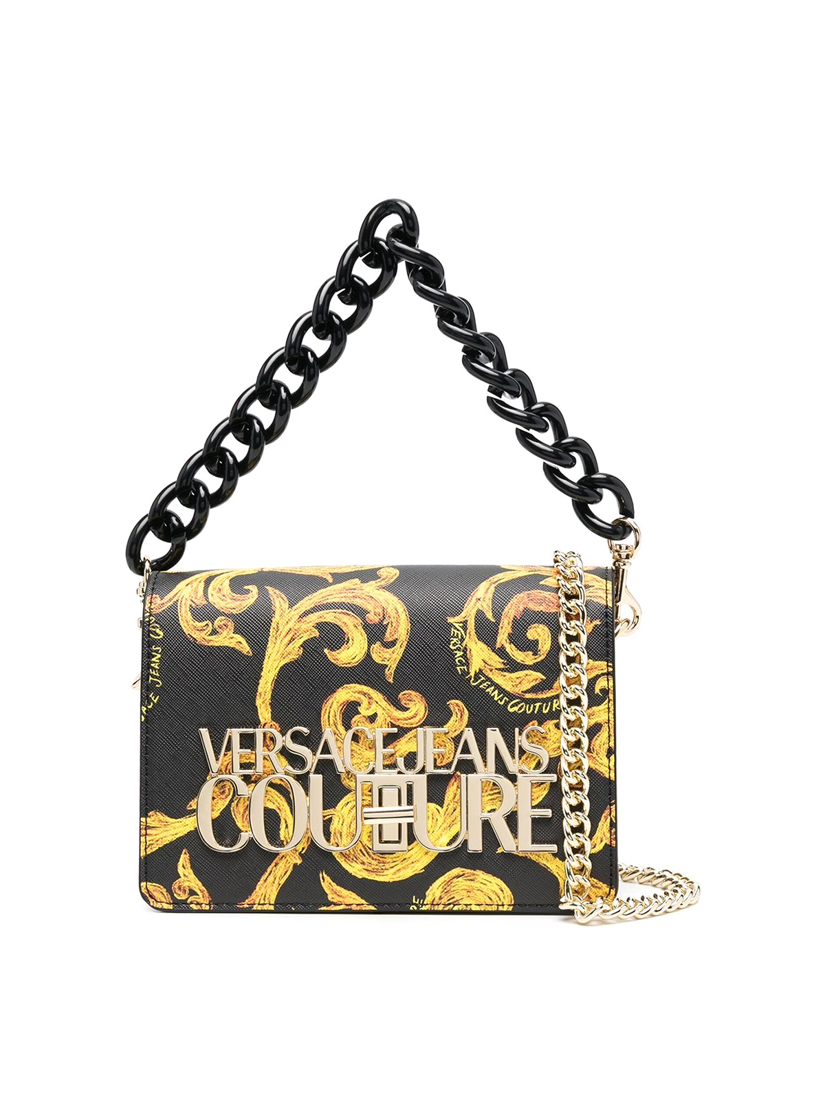 Versace Jeans Couture Logo-plaque bag with chain strap