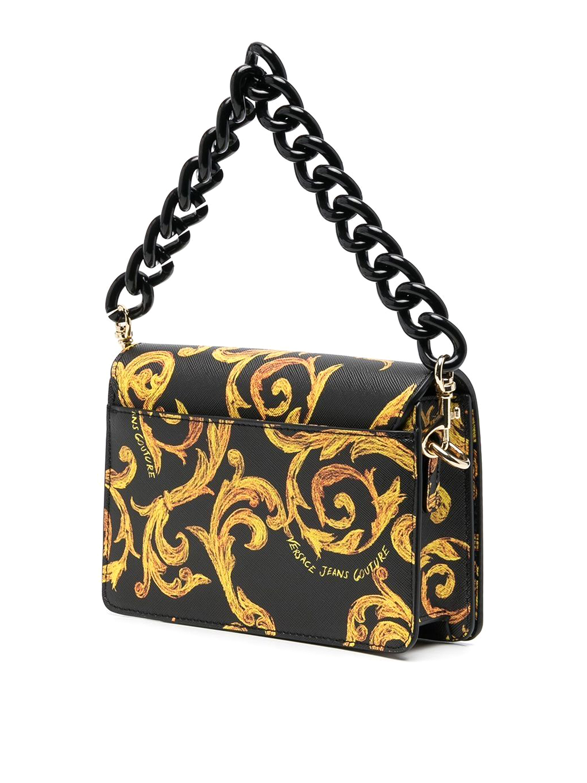 logo-plaque shoulder bag, Versace Jeans Couture