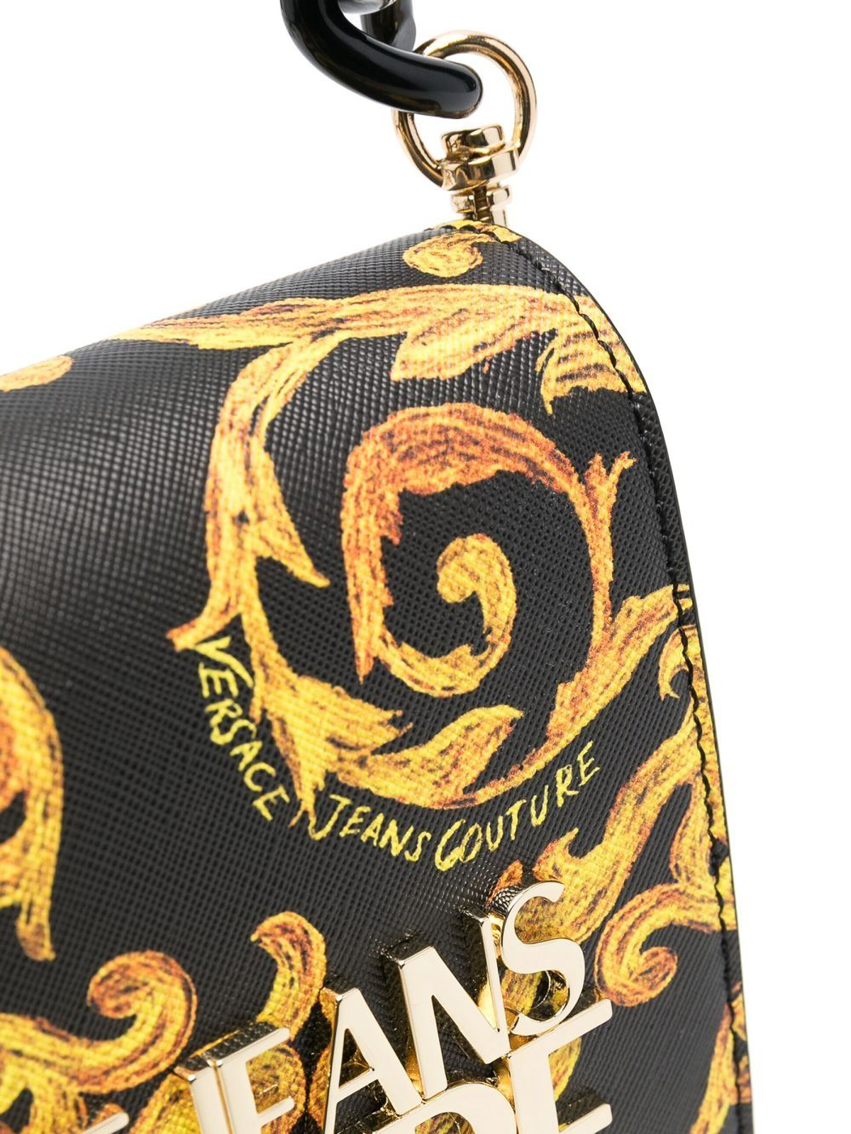 Versace Jeans Couture Logo-plaque bag with chain strap