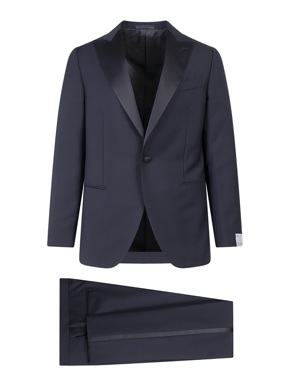 Shop Caruso Wool And Mohair Tuxedo In Blue