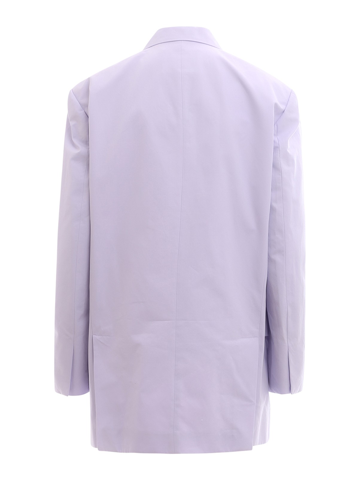 Shop K Krizia Oversize Cotton Jacket In Púrpura