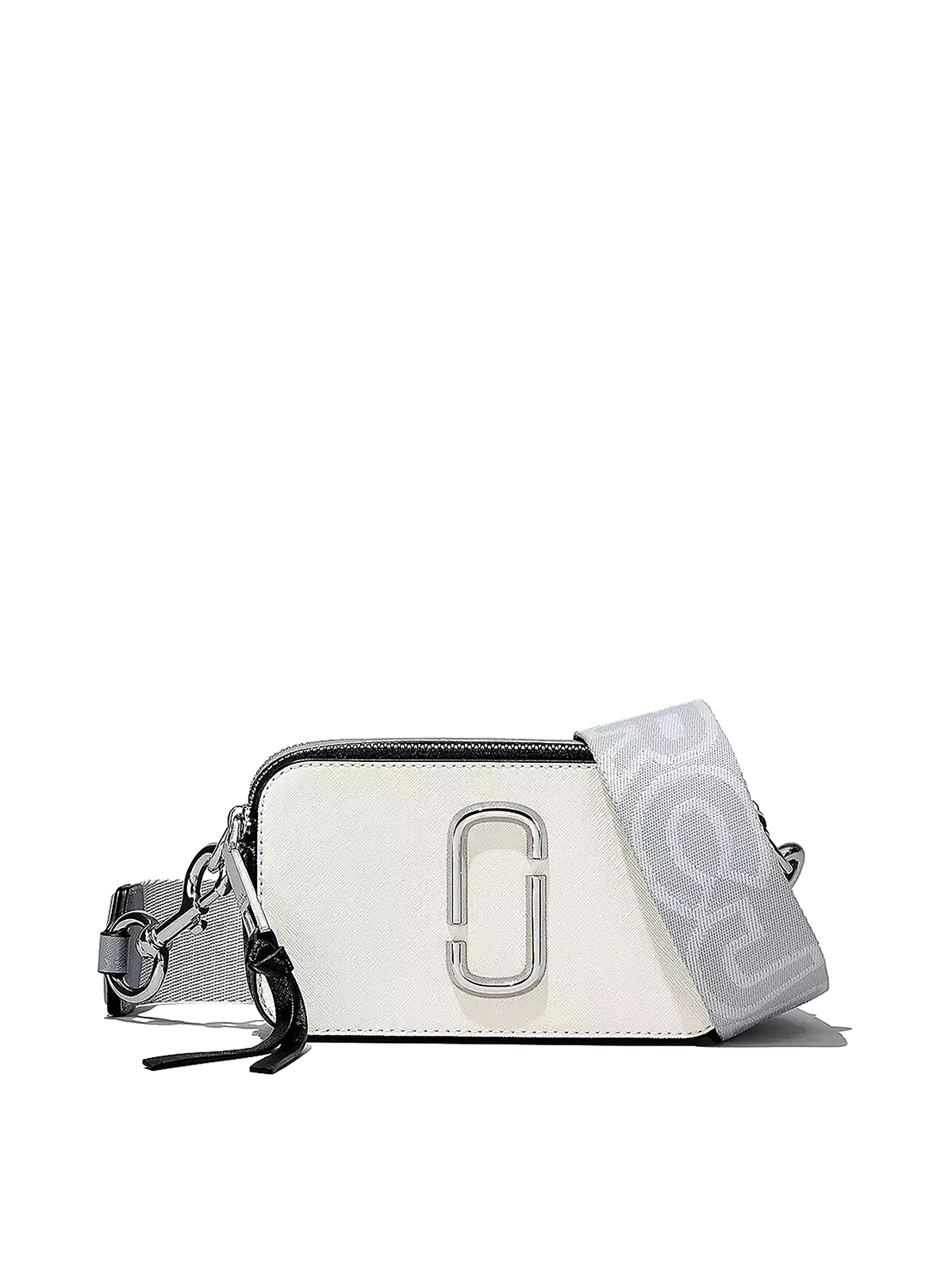 Marc Jacobs Snapshot Leather Bag In White