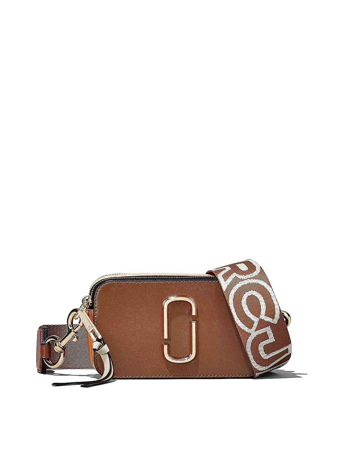Marc Jacobs Snapshot Leather Bag In Brown